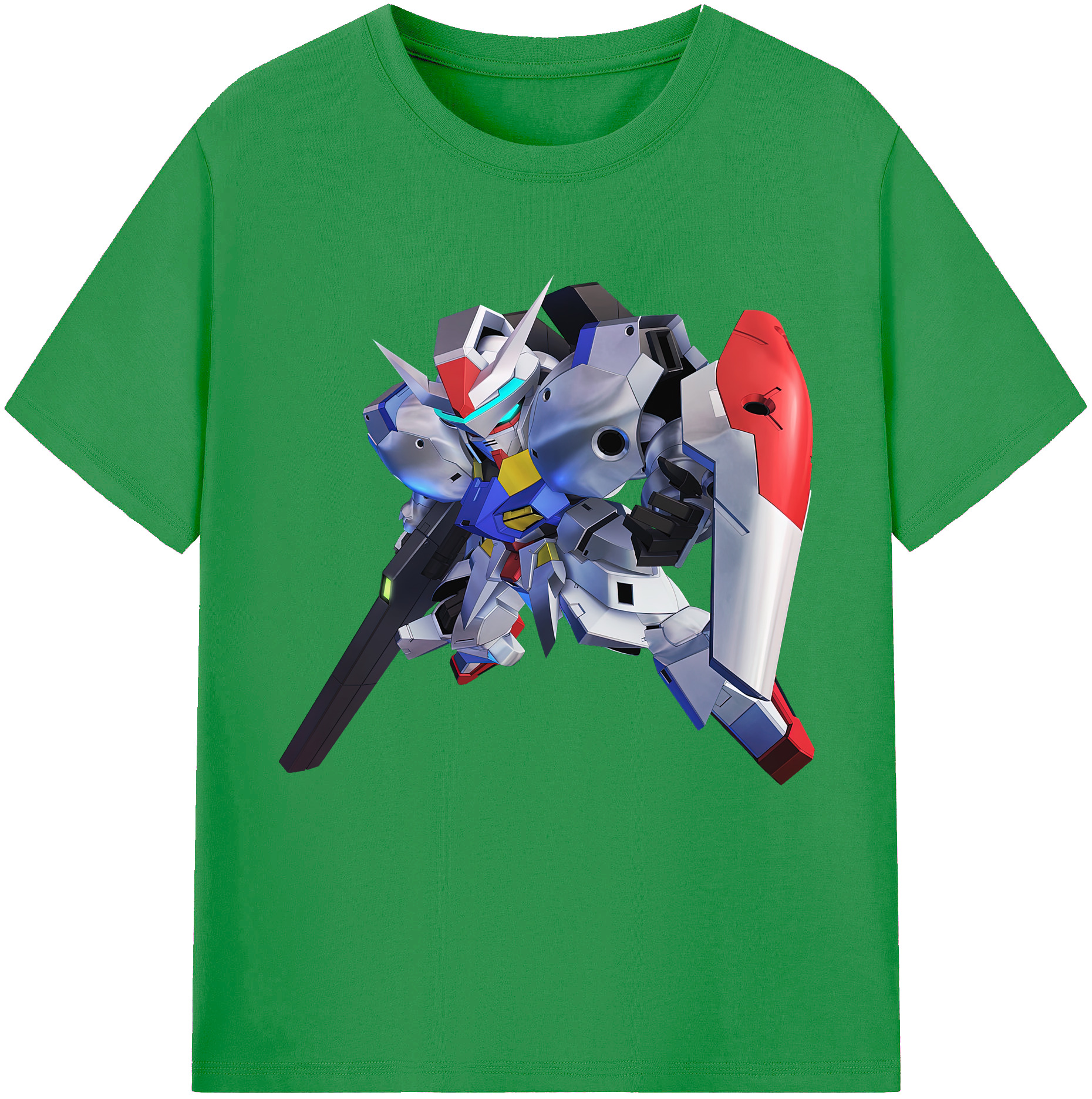 （画像用） 機動戦士ガンダム Mobile Suit Gundam レディースカジュアルプリントTシャツ（綿100％）