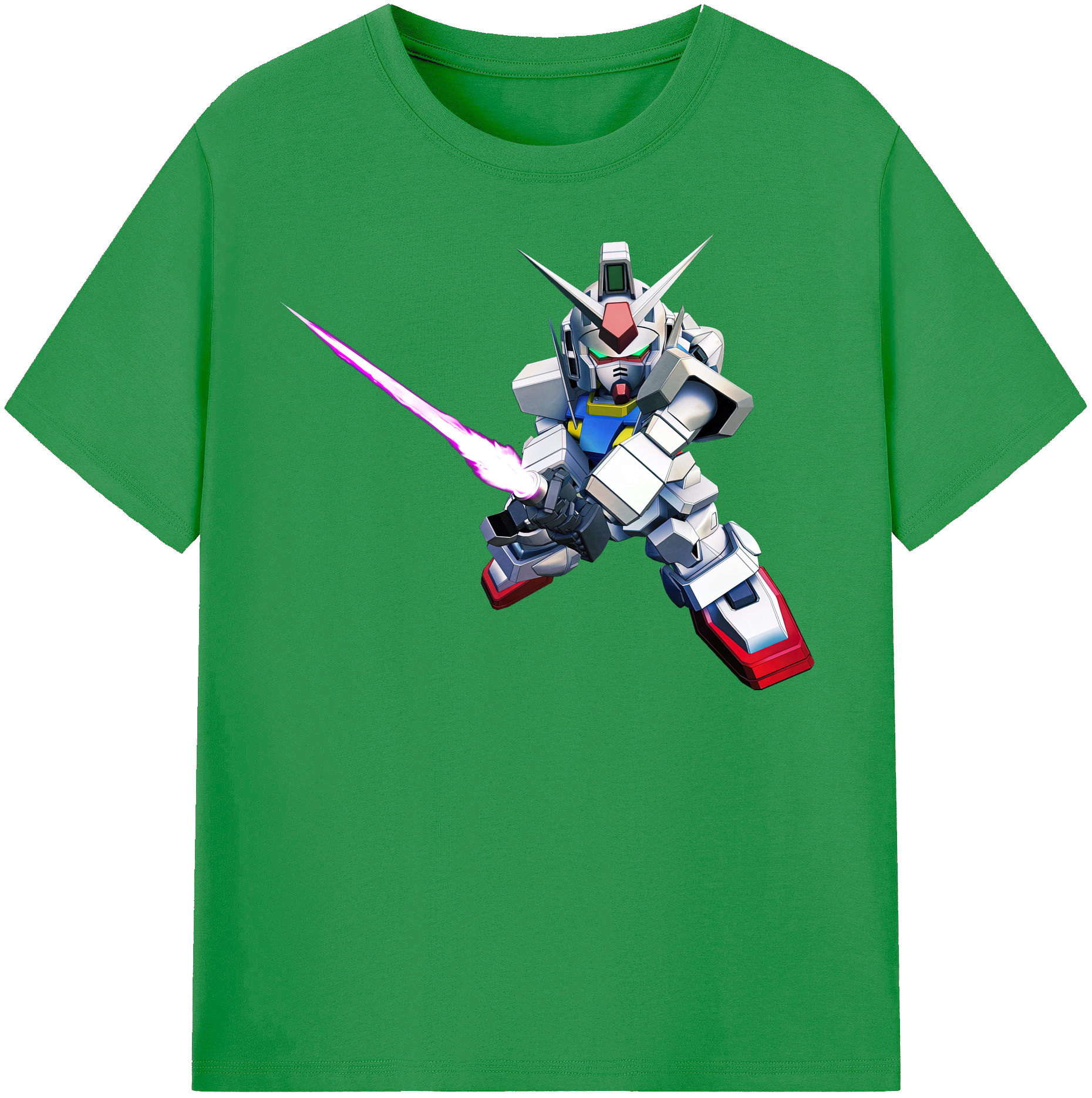 （画像用） 機動戦士ガンダム Mobile Suit Gundam レディースカジュアルプリントTシャツ（綿100％）
