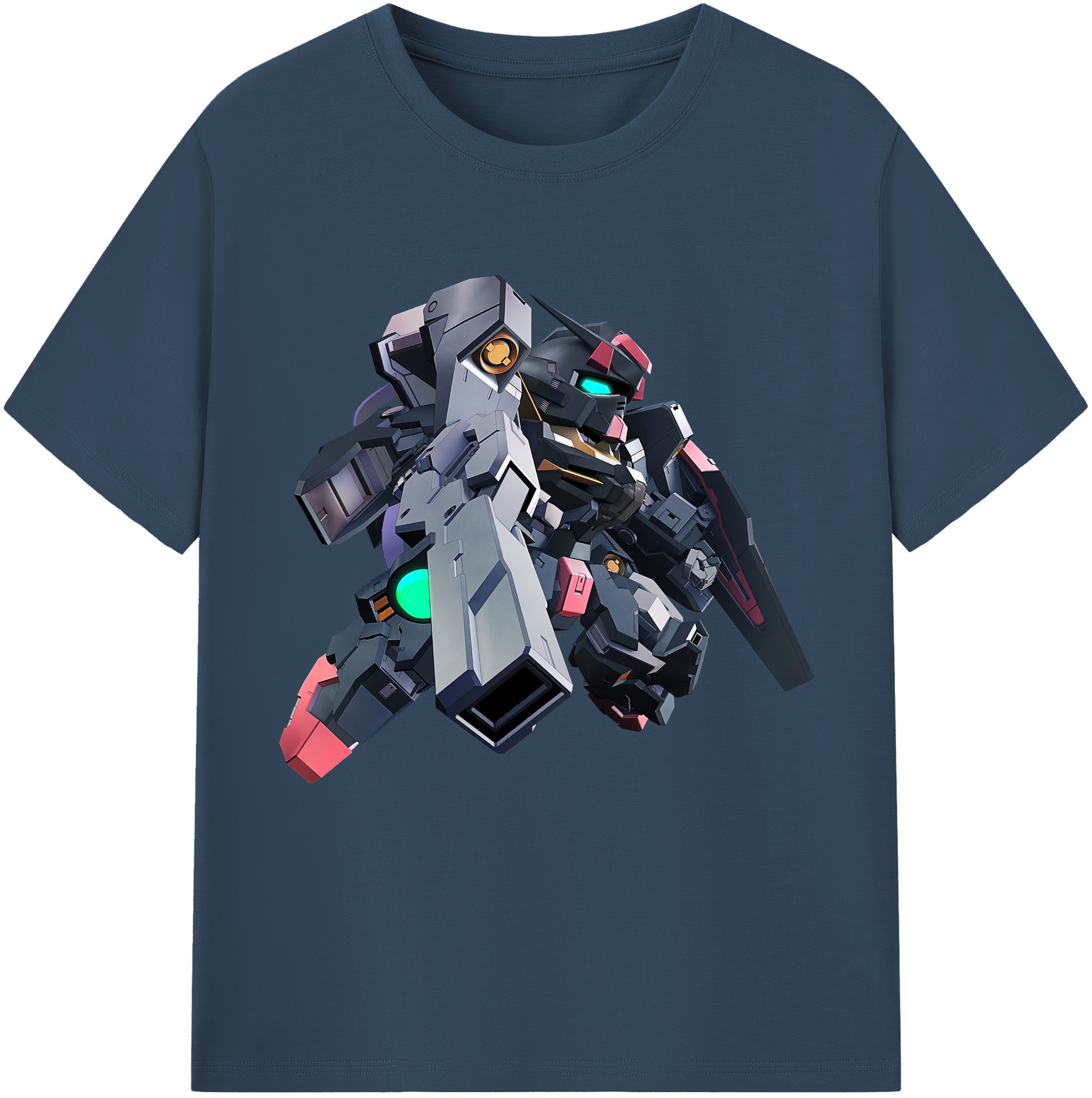 （画像用） 機動戦士ガンダム Mobile Suit Gundam レディースカジュアルプリントTシャツ（綿100％）