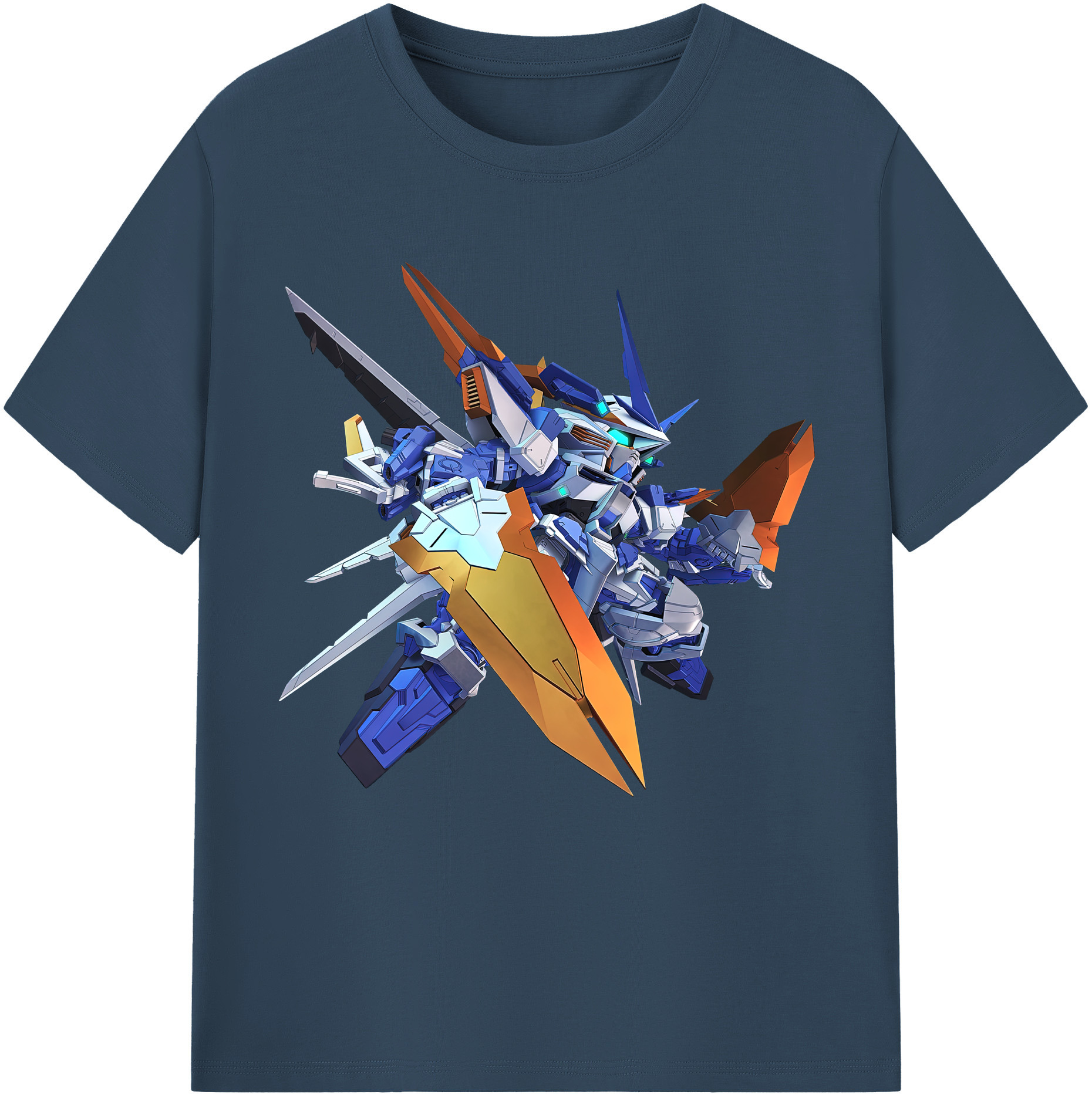 （画像用） 機動戦士ガンダム Mobile Suit Gundam レディースカジュアルプリントTシャツ（綿100％）