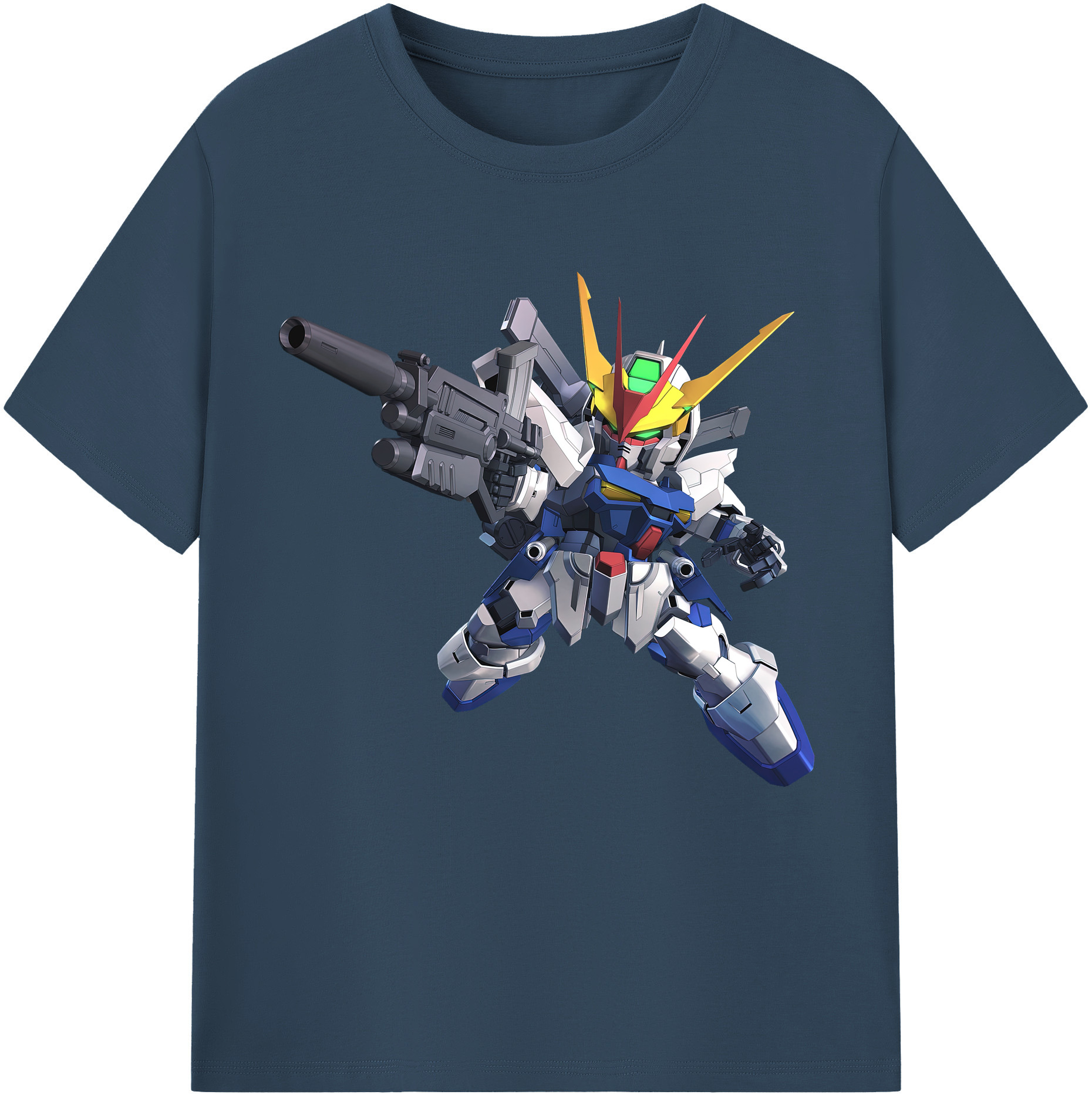 （画像用） 機動戦士ガンダム Mobile Suit Gundam レディースカジュアルプリントTシャツ（綿100％）