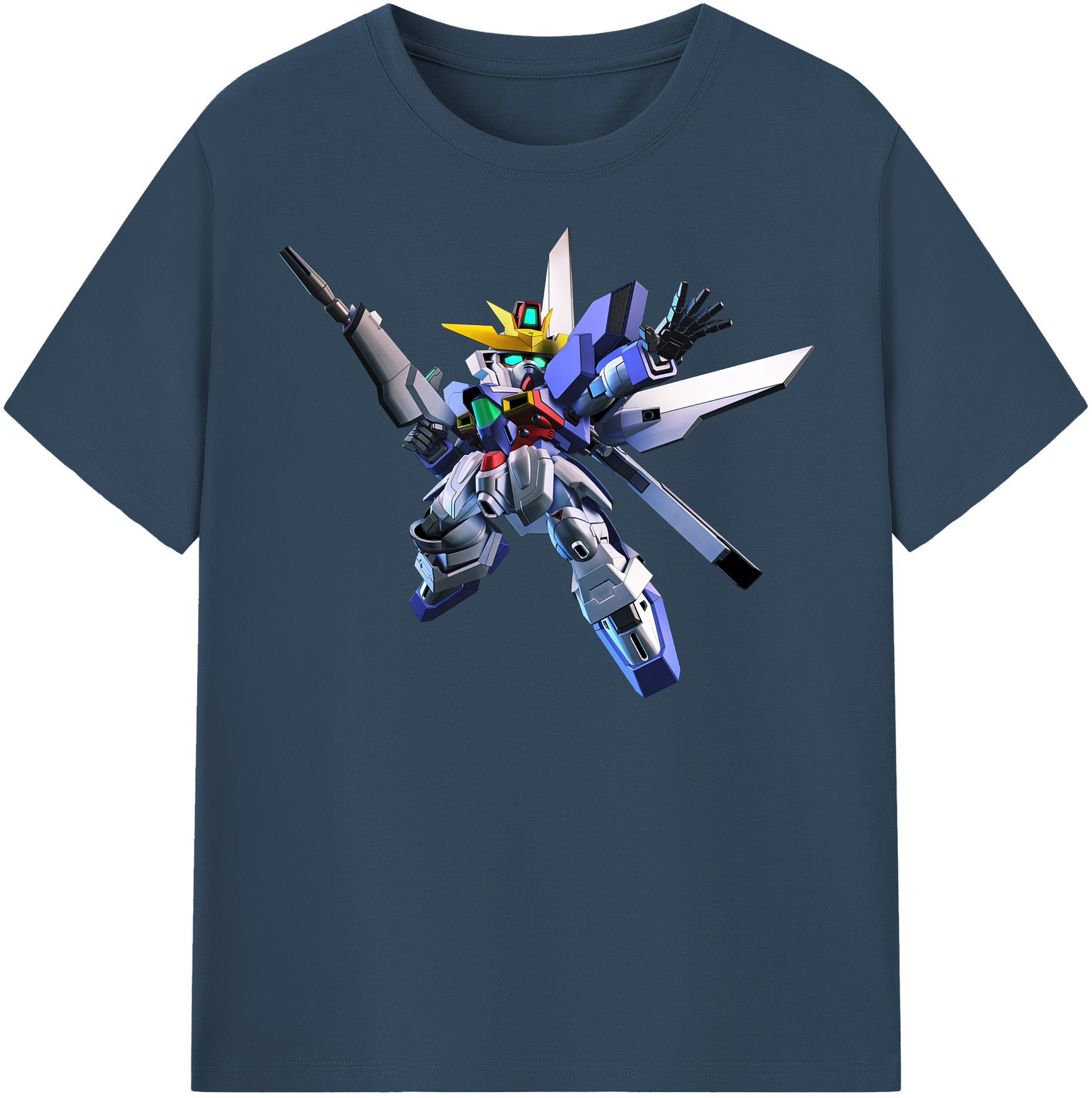 （画像用） 機動戦士ガンダム Mobile Suit Gundam レディースカジュアルプリントTシャツ（綿100％）