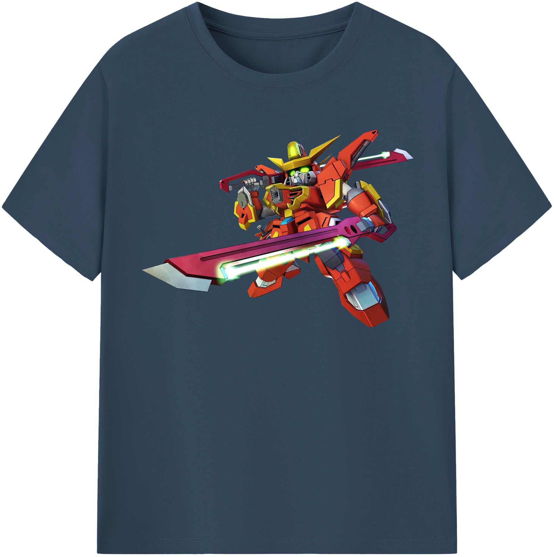 （画像用） 機動戦士ガンダム Mobile Suit Gundam レディースカジュアルプリントTシャツ（綿100％）