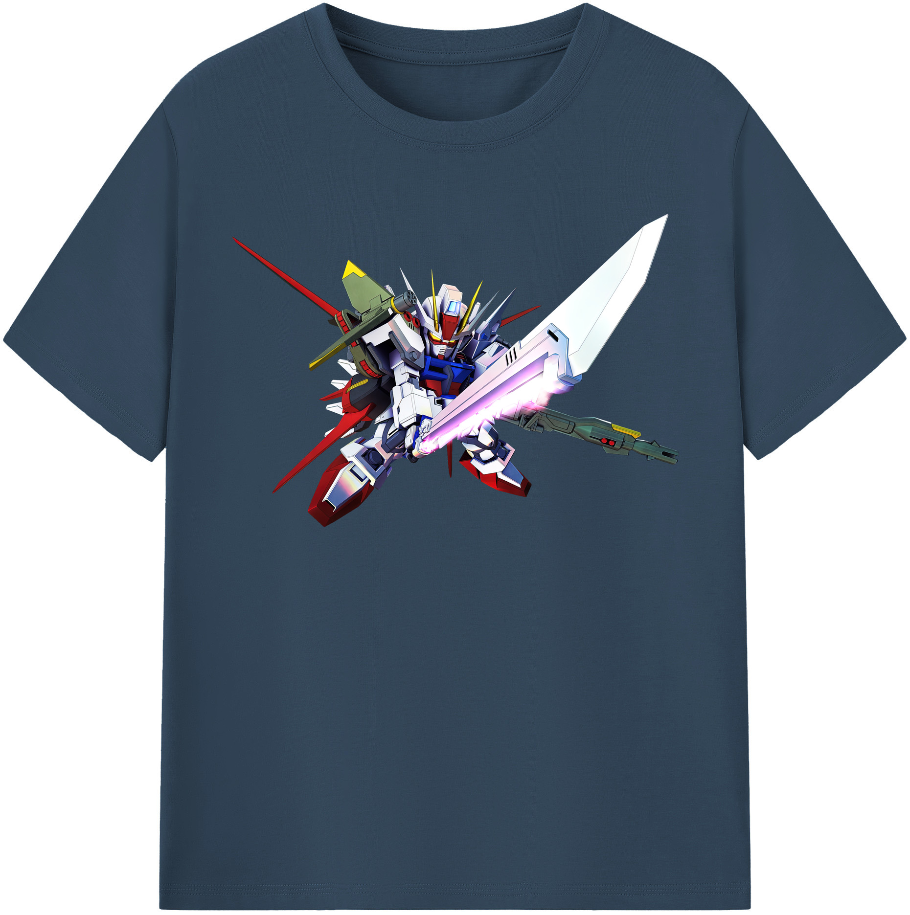 （画像用） 機動戦士ガンダム Mobile Suit Gundam レディースカジュアルプリントTシャツ（綿100％）