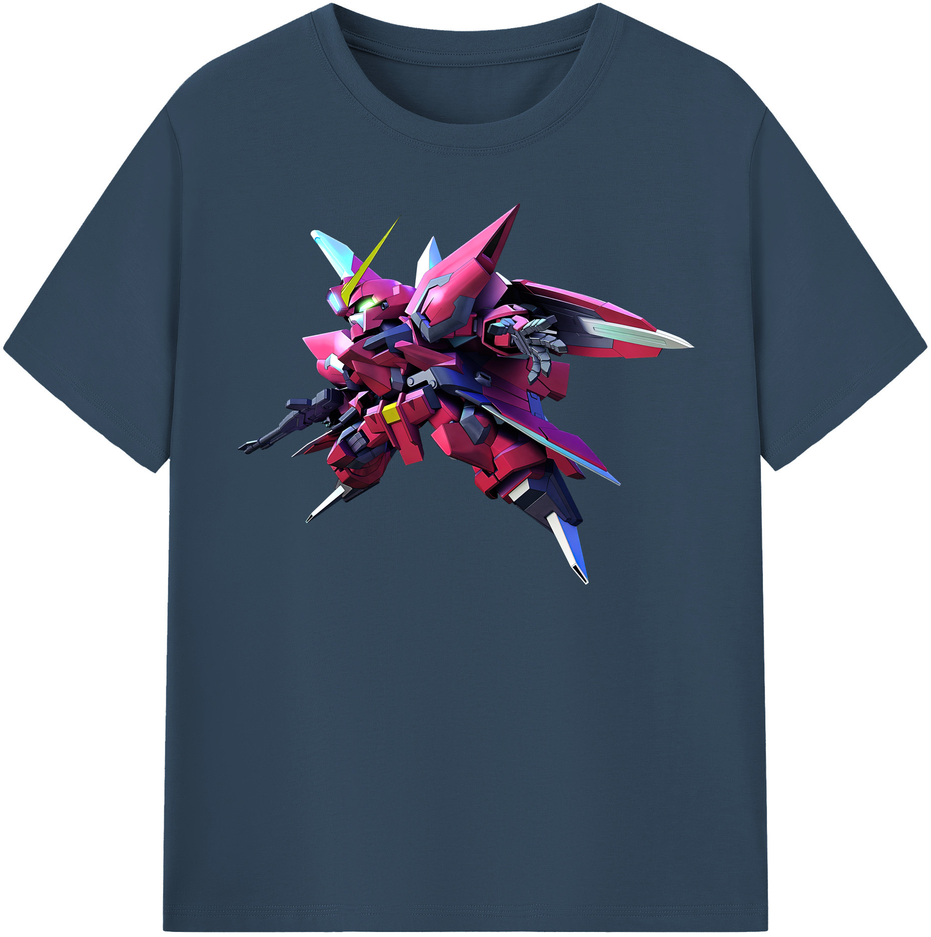 （画像用） 機動戦士ガンダム Mobile Suit Gundam レディースカジュアルプリントTシャツ（綿100％）