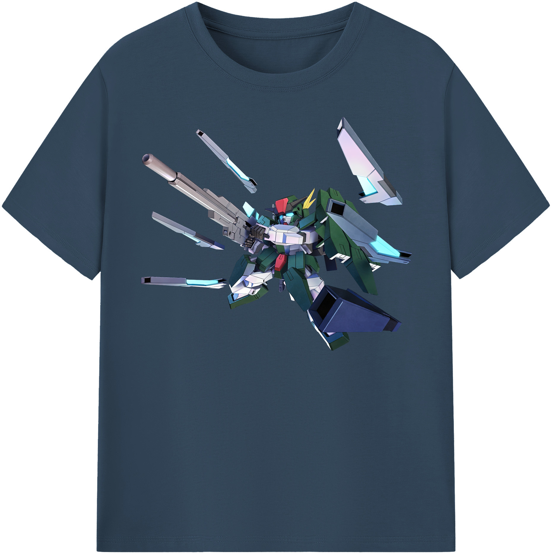 （画像用） 機動戦士ガンダム Mobile Suit Gundam レディースカジュアルプリントTシャツ（綿100％）