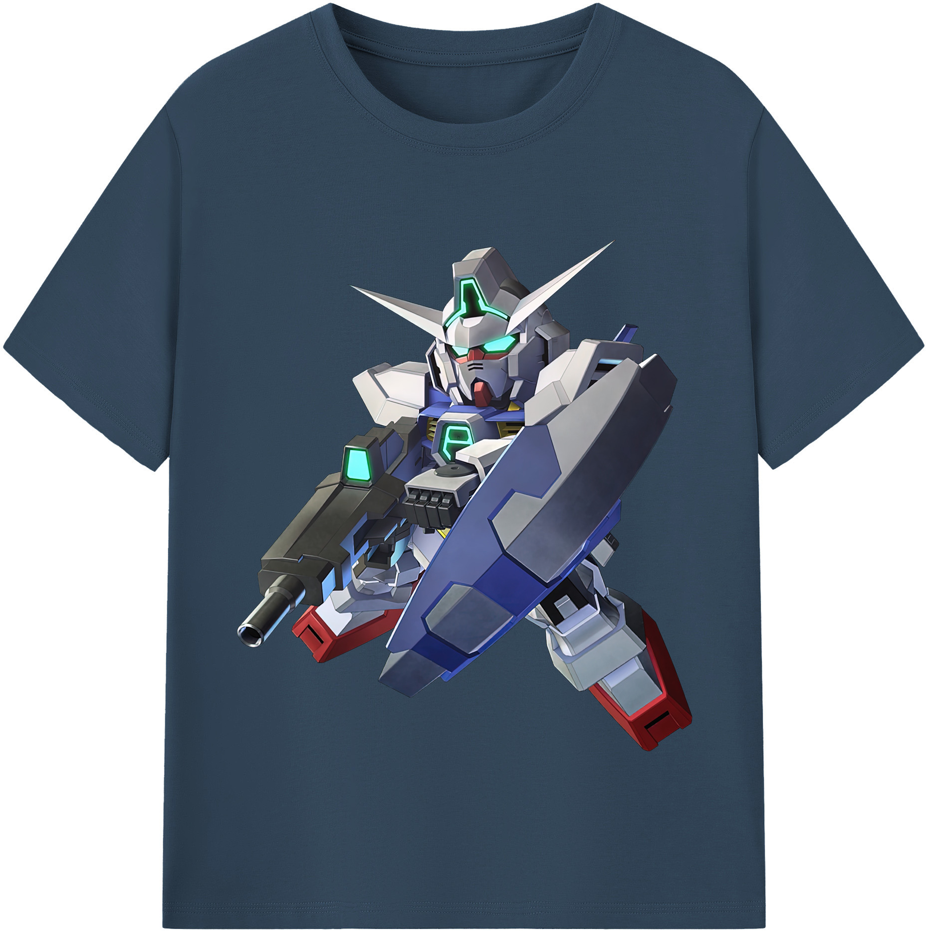 （画像用） 機動戦士ガンダム Mobile Suit Gundam レディースカジュアルプリントTシャツ（綿100％）