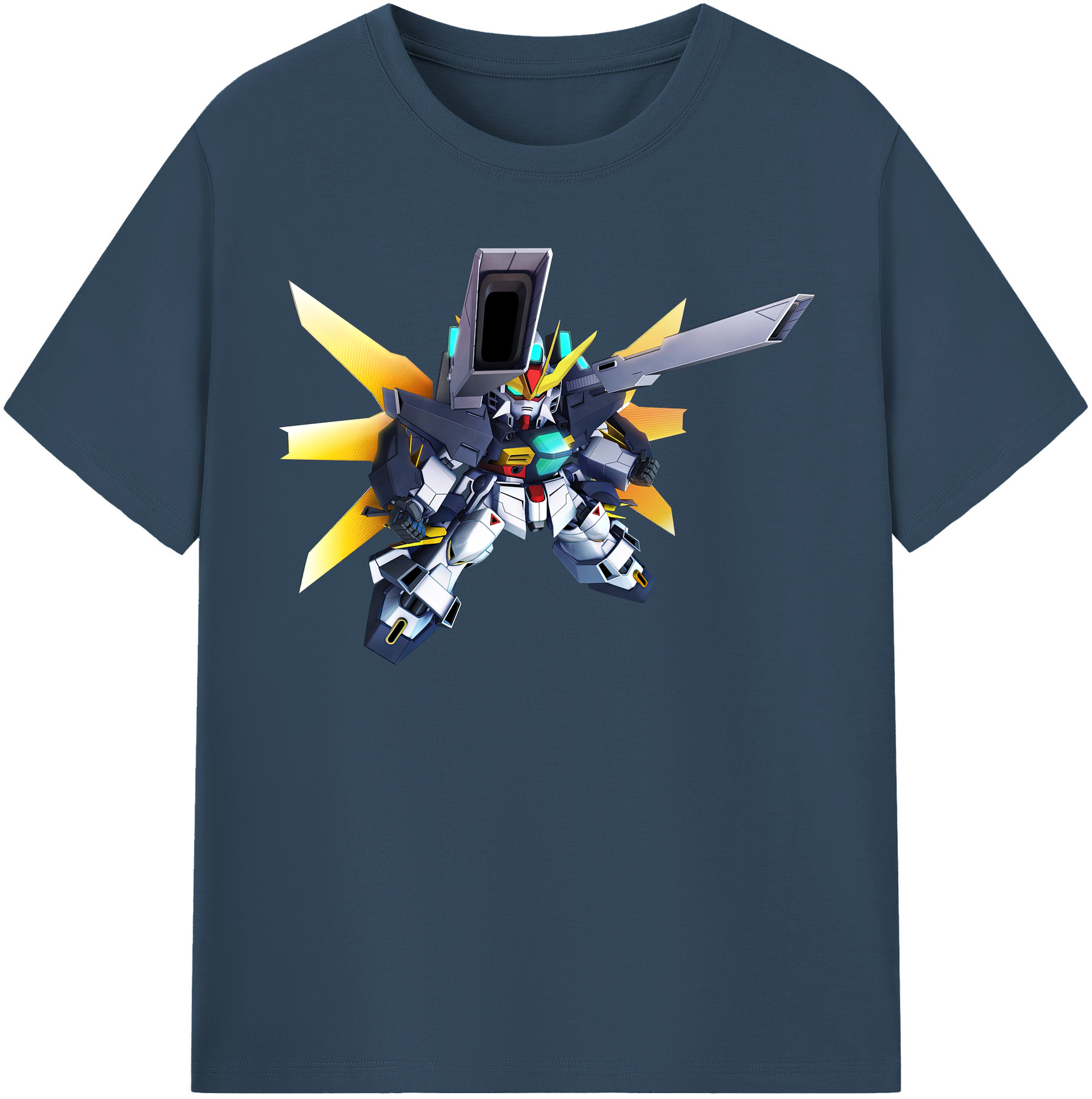（画像用） 機動戦士ガンダム Mobile Suit Gundam レディースカジュアルプリントTシャツ（綿100％）