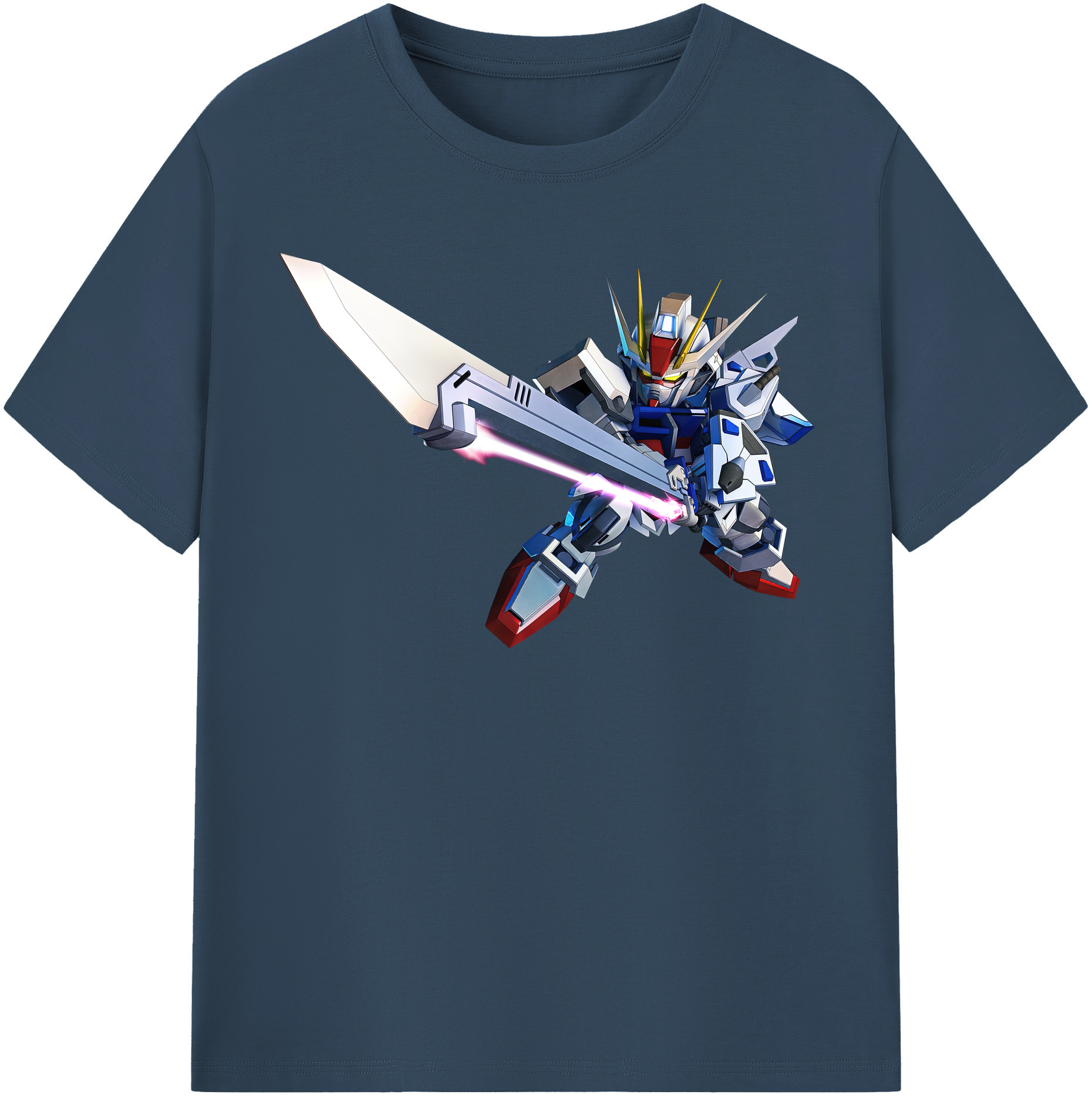 （画像用） 機動戦士ガンダム Mobile Suit Gundam レディースカジュアルプリントTシャツ（綿100％）