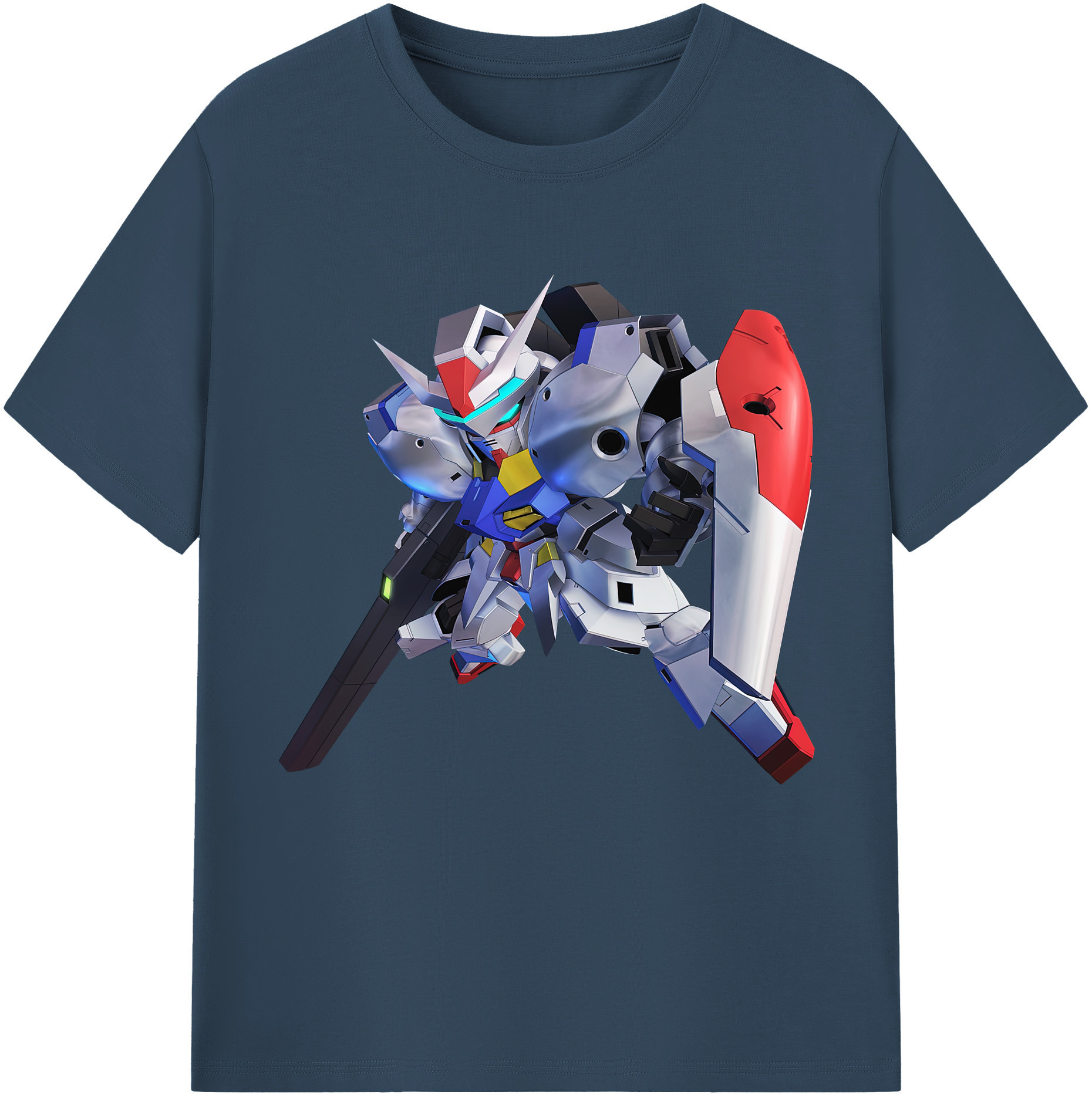 （画像用） 機動戦士ガンダム Mobile Suit Gundam レディースカジュアルプリントTシャツ（綿100％）