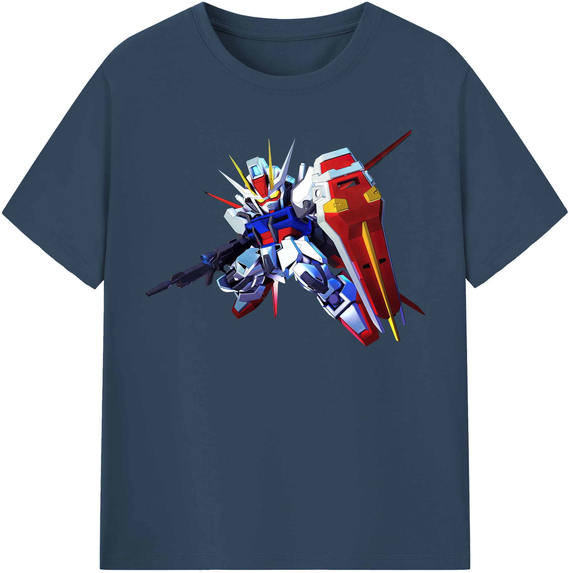（画像用） 機動戦士ガンダム Mobile Suit Gundam レディースカジュアルプリントTシャツ（綿100％）