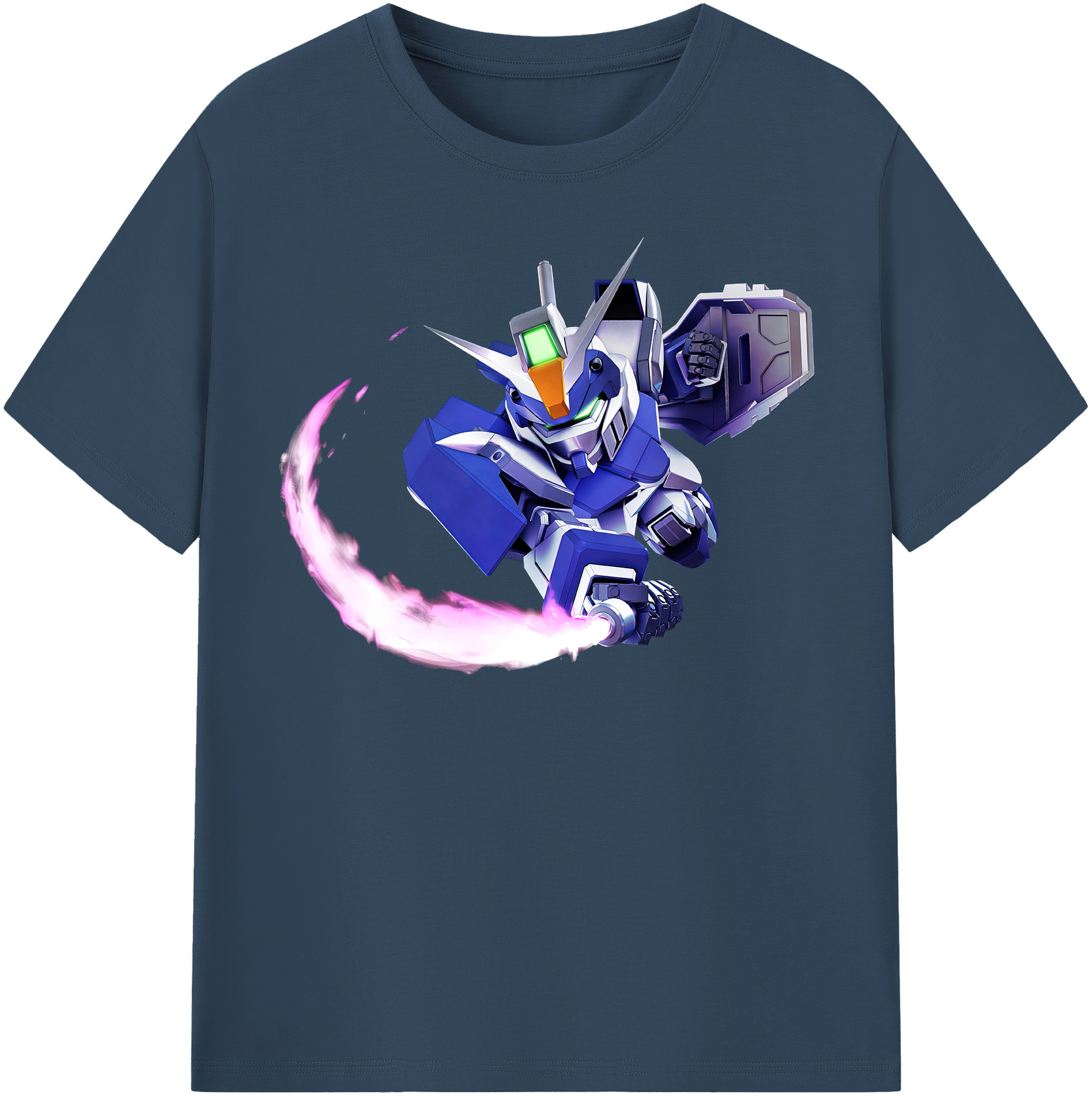 （画像用） 機動戦士ガンダム Mobile Suit Gundam レディースカジュアルプリントTシャツ（綿100％）
