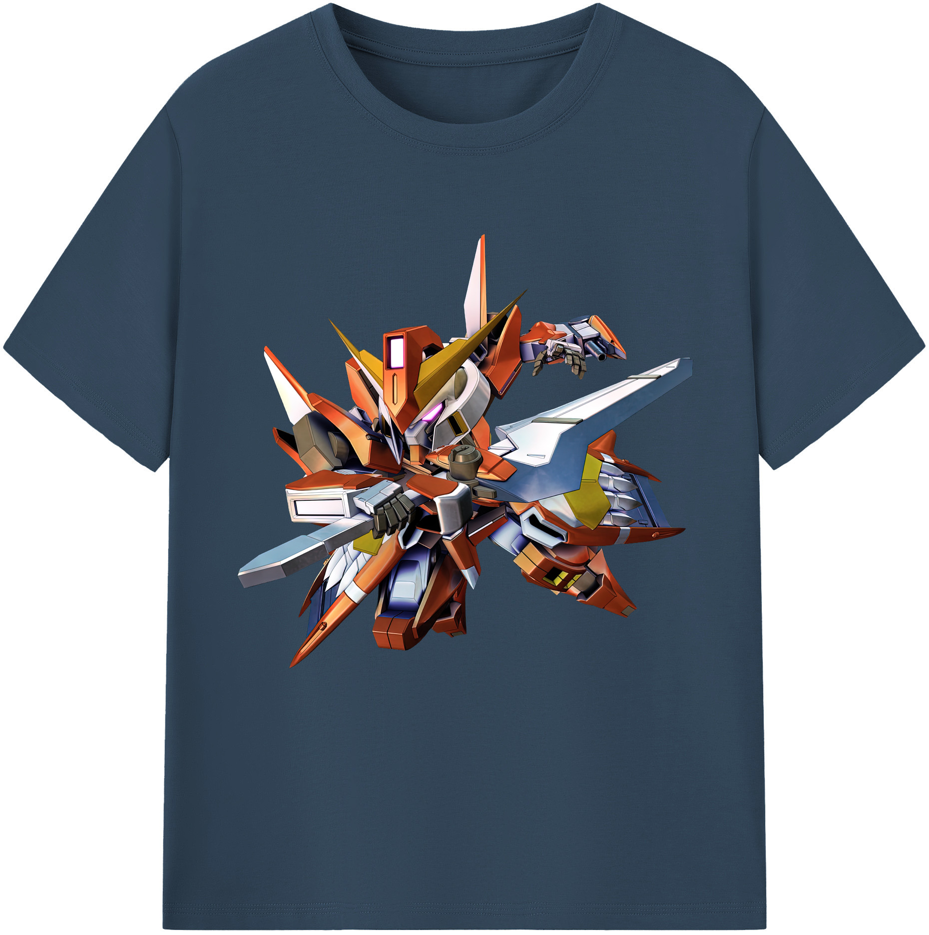 （画像用） 機動戦士ガンダム Mobile Suit Gundam レディースカジュアルプリントTシャツ（綿100％）