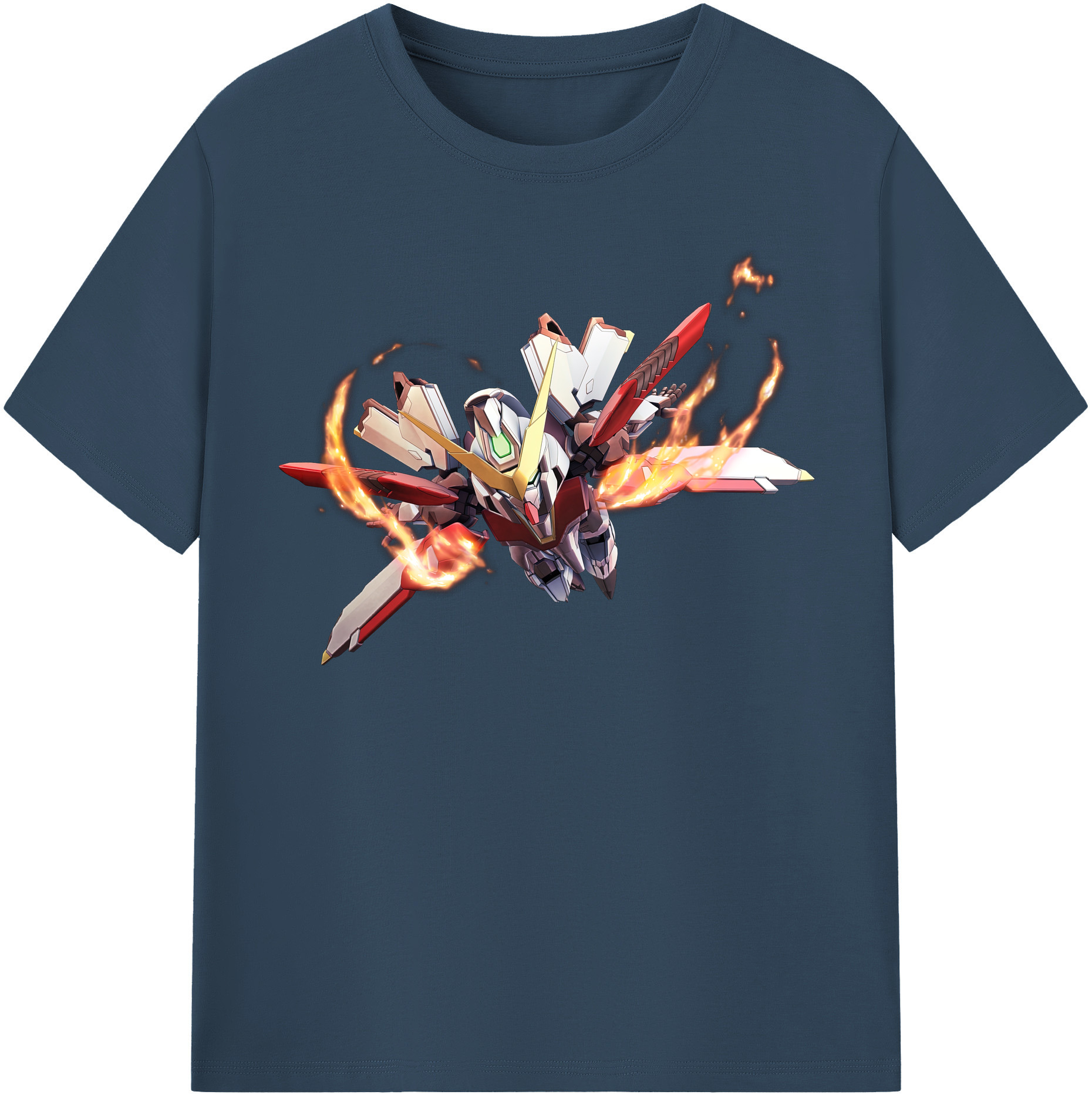 （画像用） 機動戦士ガンダム Mobile Suit Gundam レディースカジュアルプリントTシャツ（綿100％）