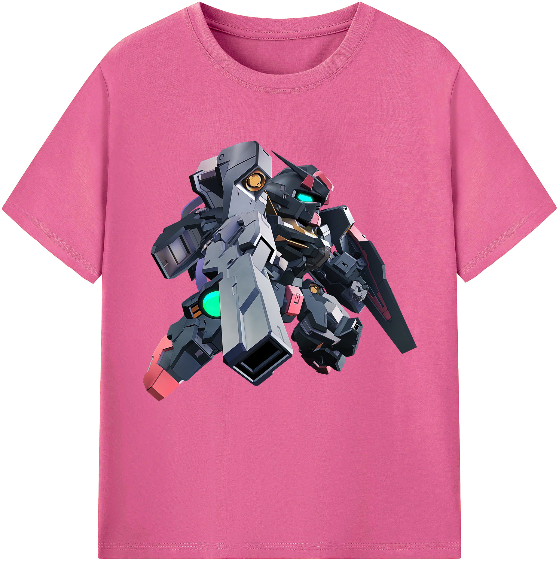 （画像用） 機動戦士ガンダム Mobile Suit Gundam レディースカジュアルプリントTシャツ（綿100％）