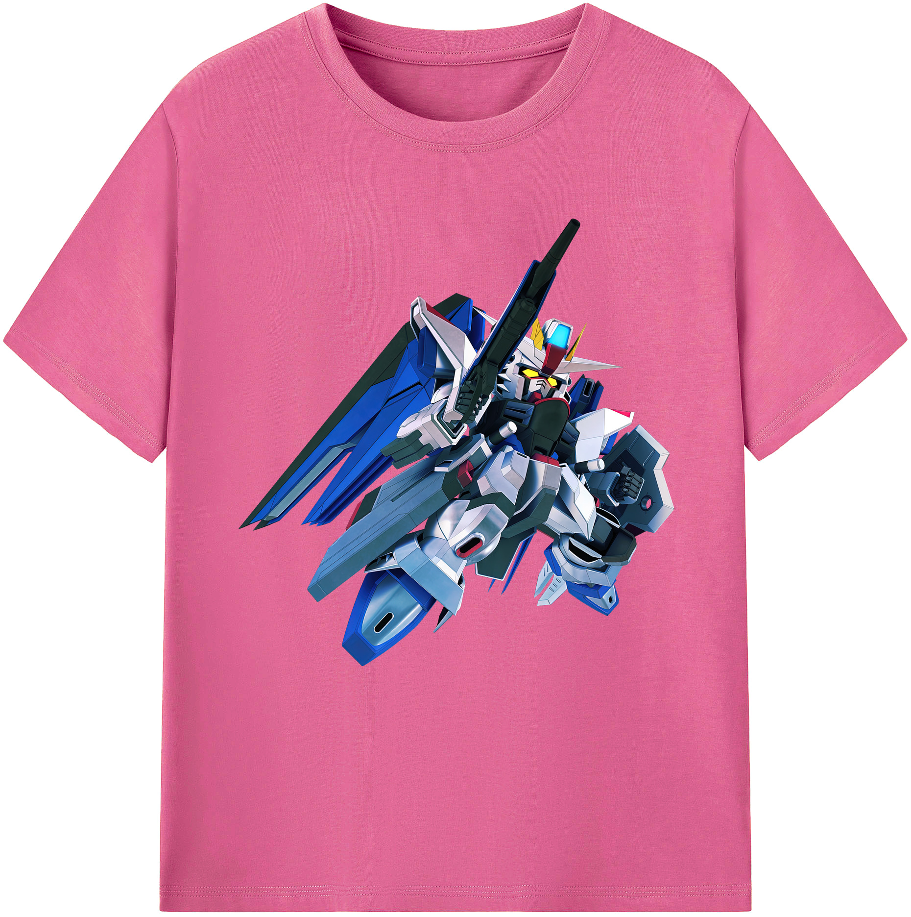 （画像用） 機動戦士ガンダム Mobile Suit Gundam レディースカジュアルプリントTシャツ（綿100％）