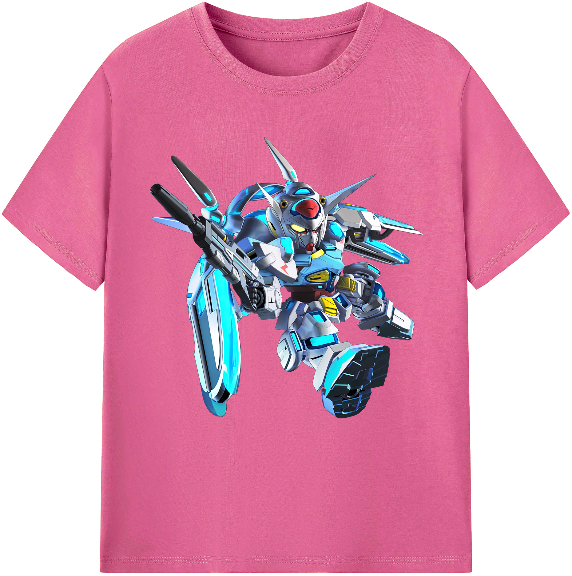 （画像用） 機動戦士ガンダム Mobile Suit Gundam レディースカジュアルプリントTシャツ（綿100％）