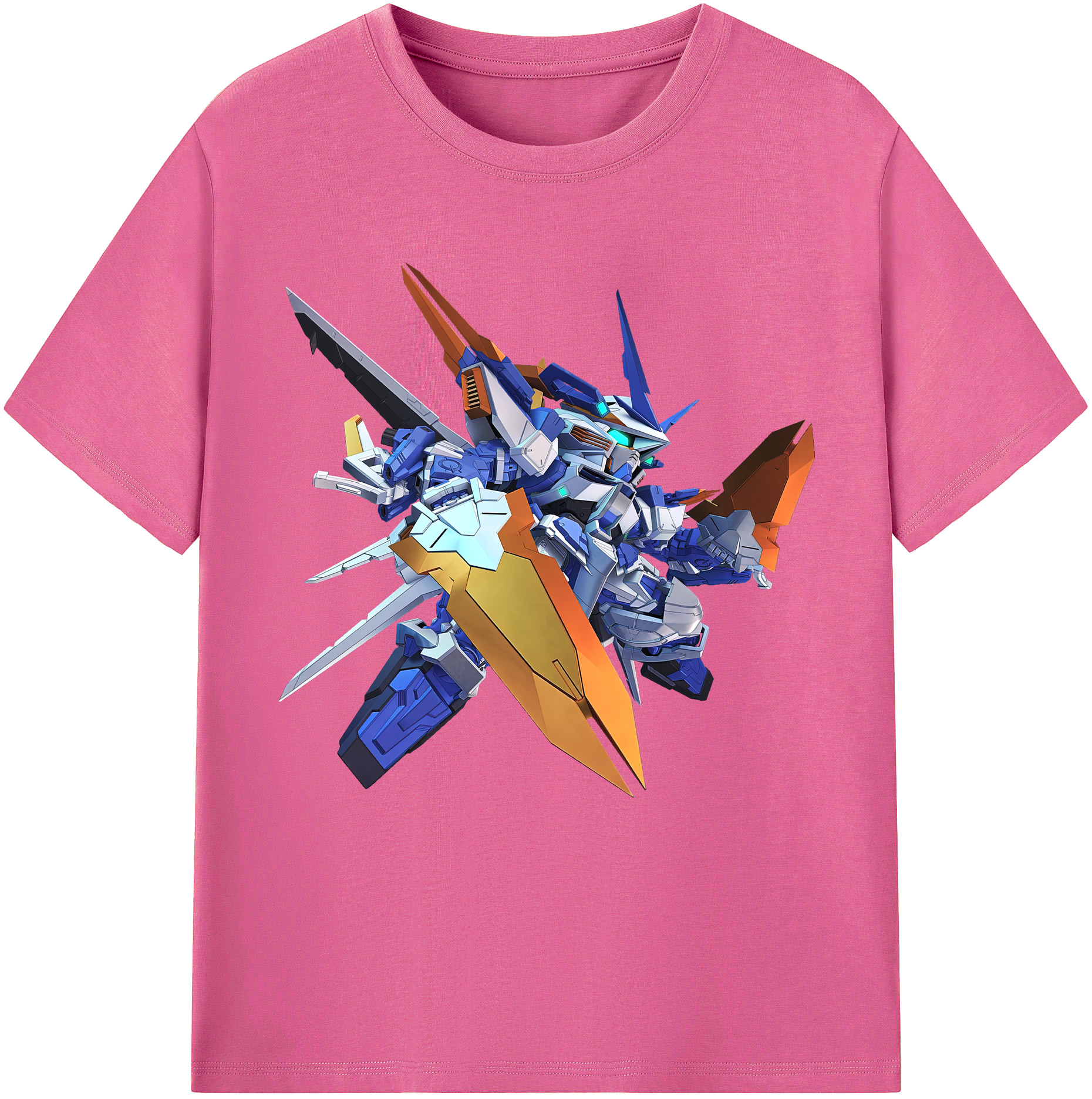 （画像用） 機動戦士ガンダム Mobile Suit Gundam レディースカジュアルプリントTシャツ（綿100％）