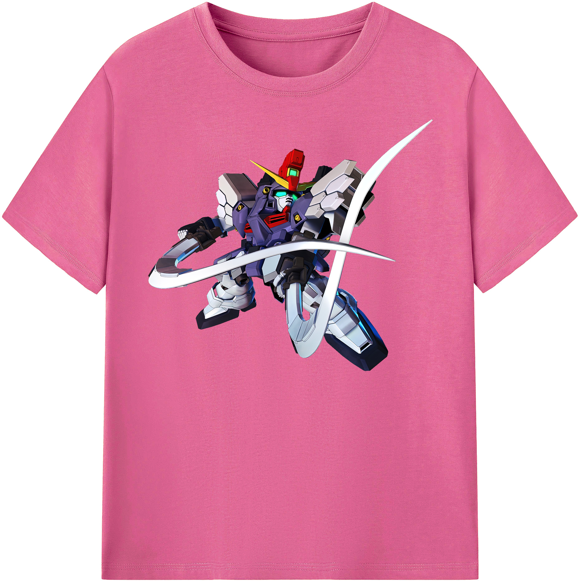 （画像用） 機動戦士ガンダム Mobile Suit Gundam レディースカジュアルプリントTシャツ（綿100％）