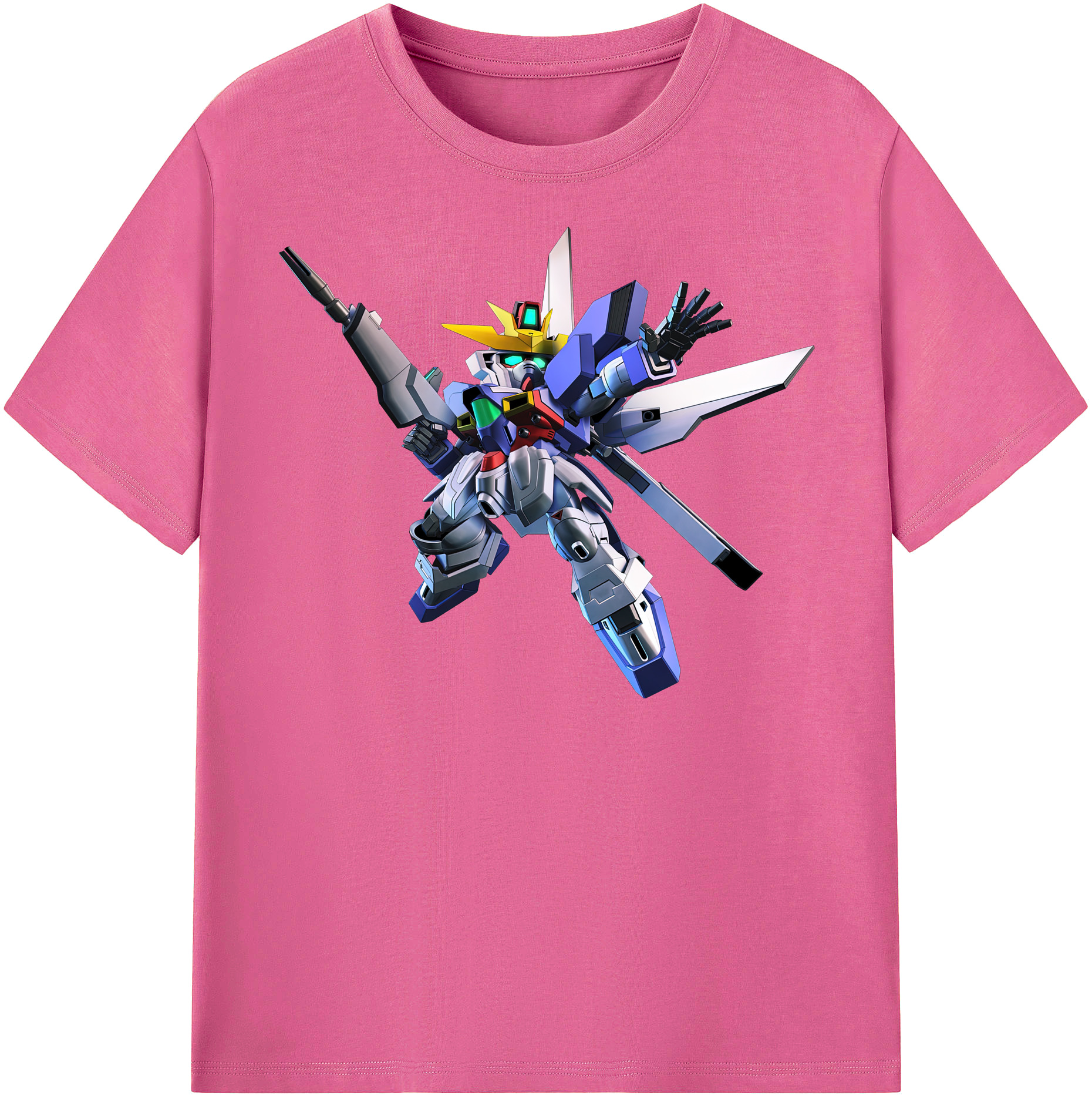 （画像用） 機動戦士ガンダム Mobile Suit Gundam レディースカジュアルプリントTシャツ（綿100％）