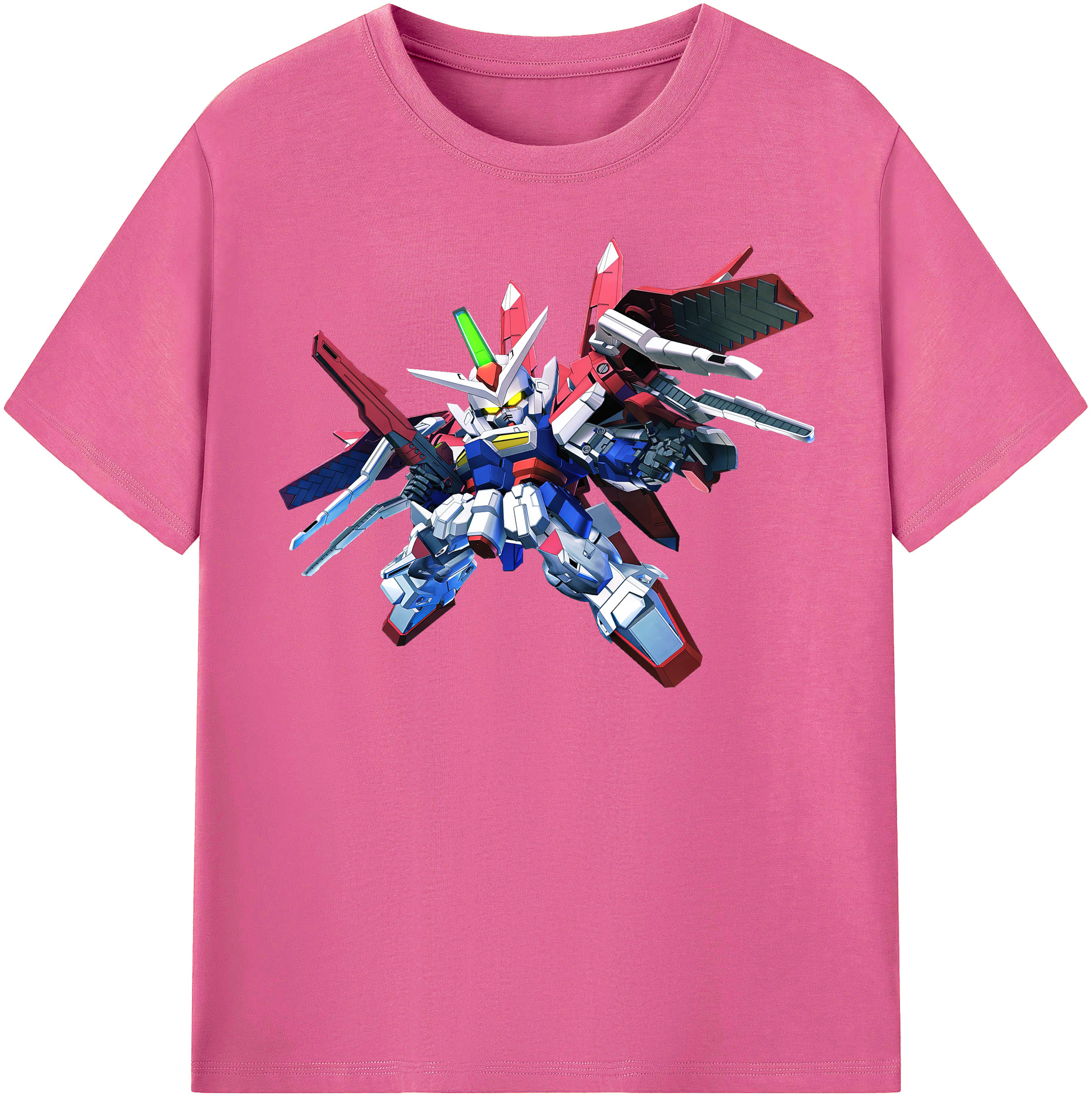（画像用） 機動戦士ガンダム Mobile Suit Gundam レディースカジュアルプリントTシャツ（綿100％）