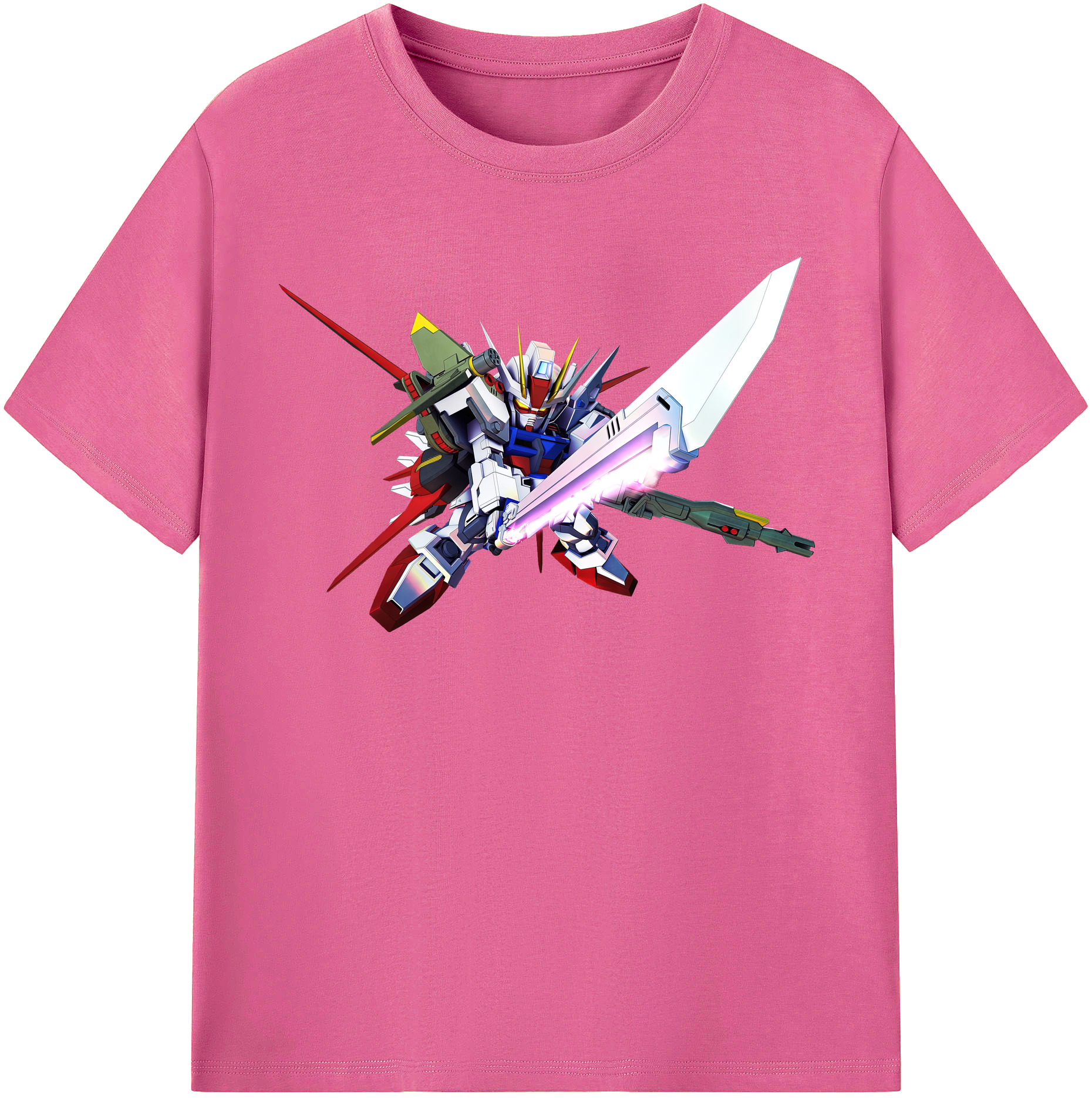 （画像用） 機動戦士ガンダム Mobile Suit Gundam レディースカジュアルプリントTシャツ（綿100％）