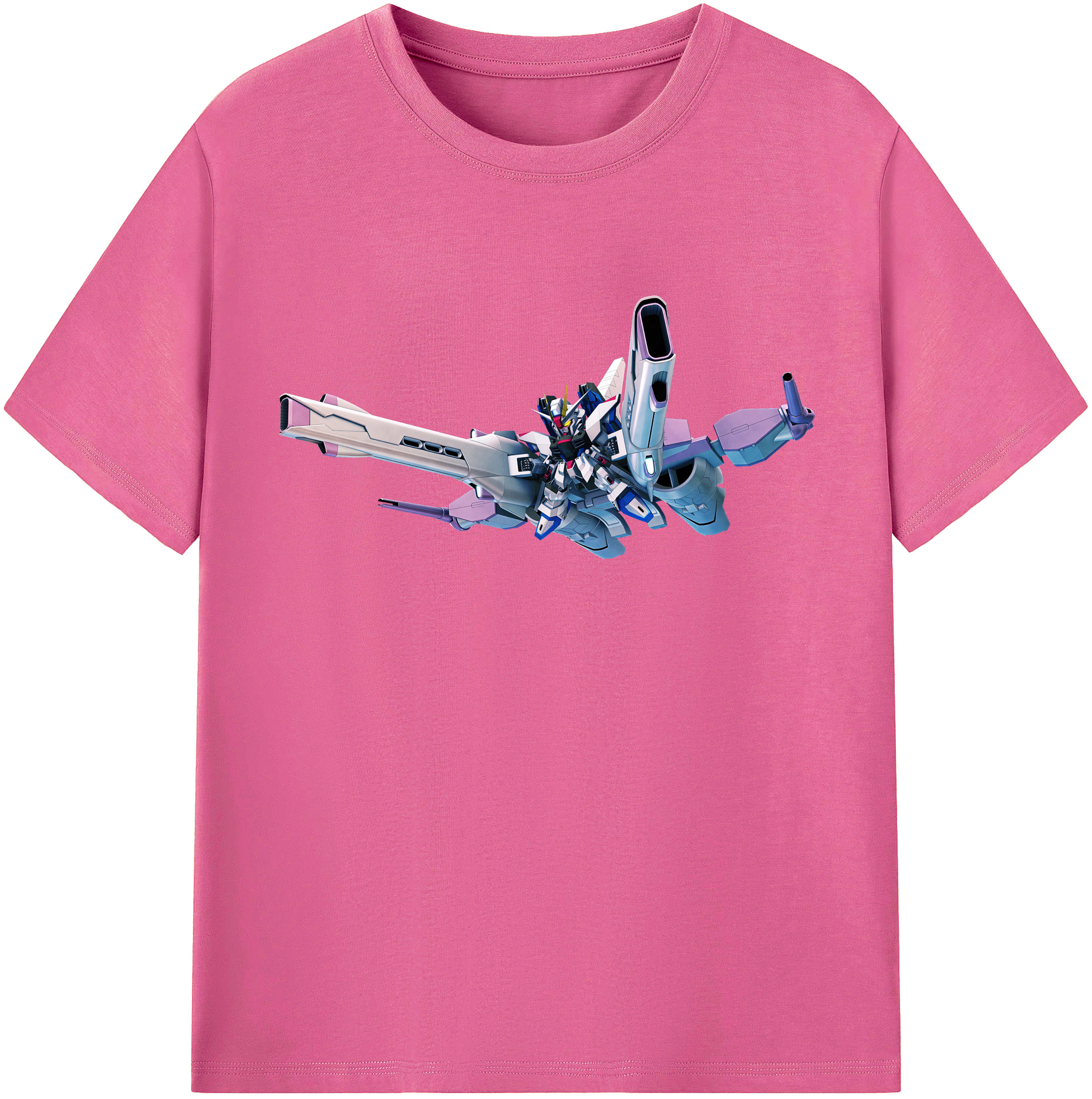 （画像用） 機動戦士ガンダム Mobile Suit Gundam レディースカジュアルプリントTシャツ（綿100％）