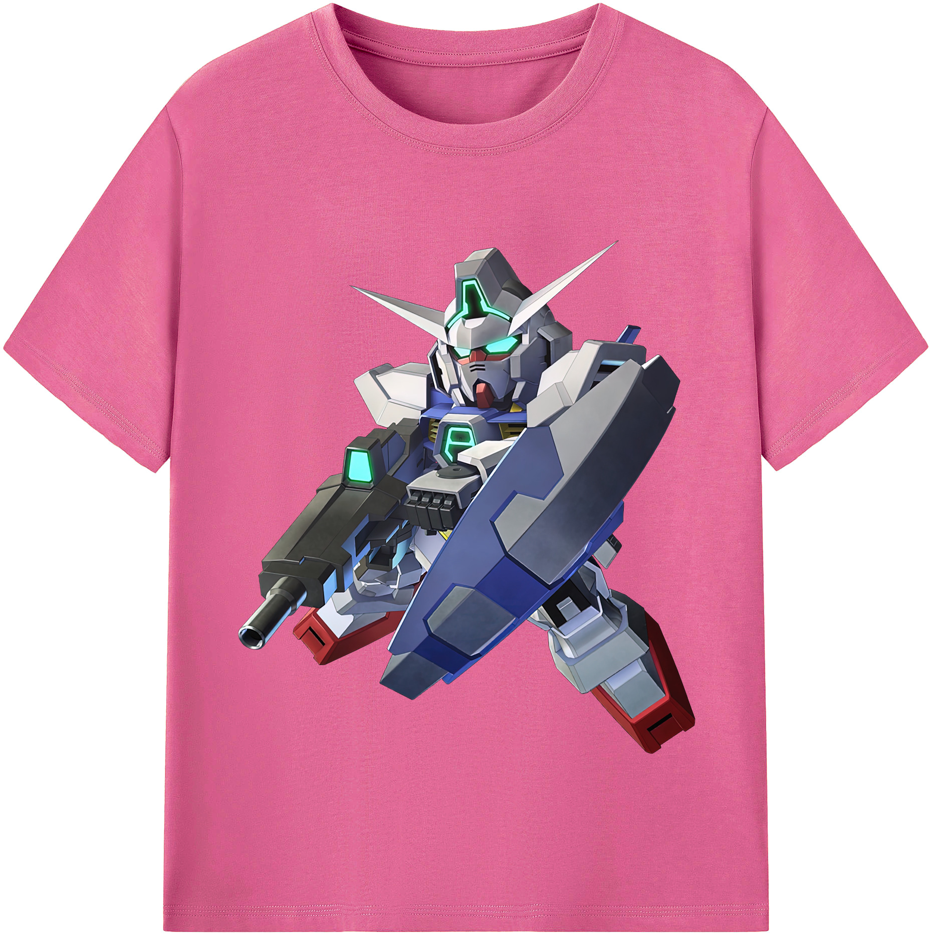 （画像用） 機動戦士ガンダム Mobile Suit Gundam レディースカジュアルプリントTシャツ（綿100％）