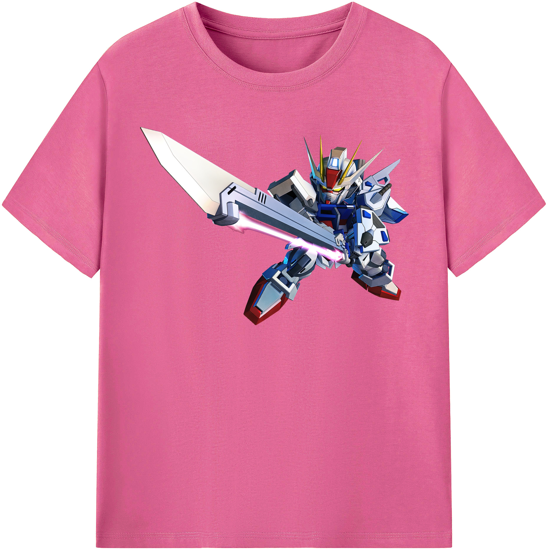 （画像用） 機動戦士ガンダム Mobile Suit Gundam レディースカジュアルプリントTシャツ（綿100％）