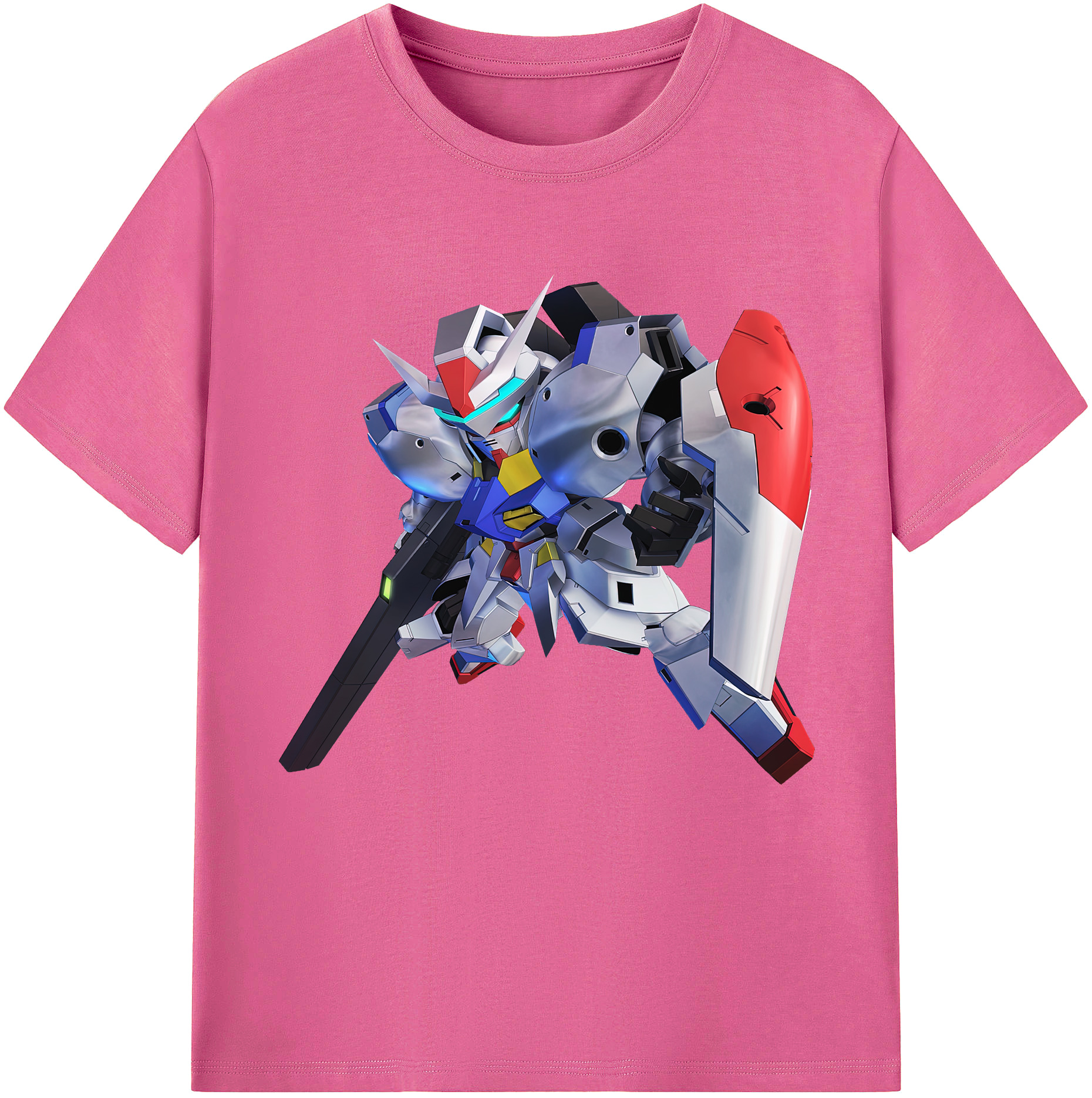 （画像用） 機動戦士ガンダム Mobile Suit Gundam レディースカジュアルプリントTシャツ（綿100％）