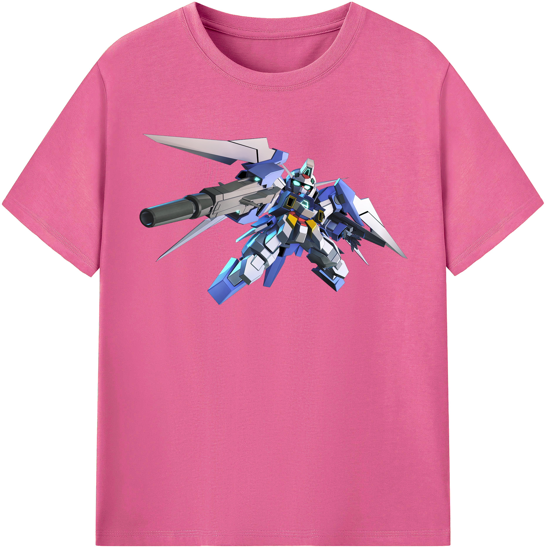 （画像用） 機動戦士ガンダム Mobile Suit Gundam レディースカジュアルプリントTシャツ（綿100％）