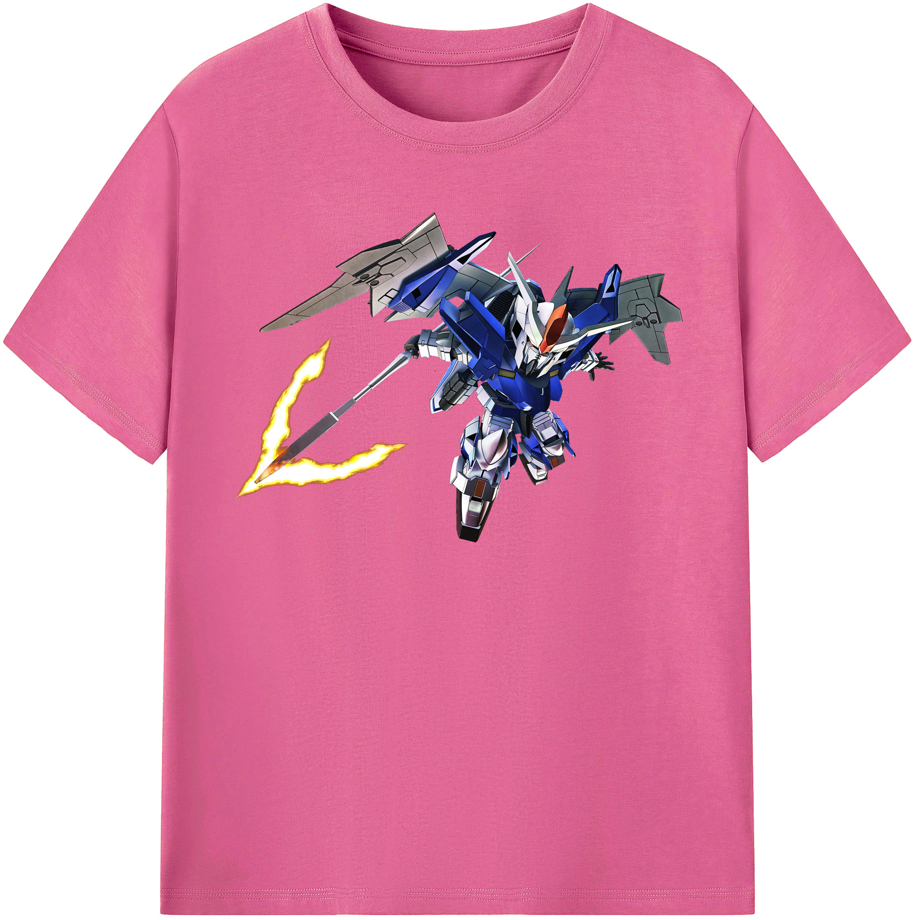 （画像用） 機動戦士ガンダム Mobile Suit Gundam レディースカジュアルプリントTシャツ（綿100％）