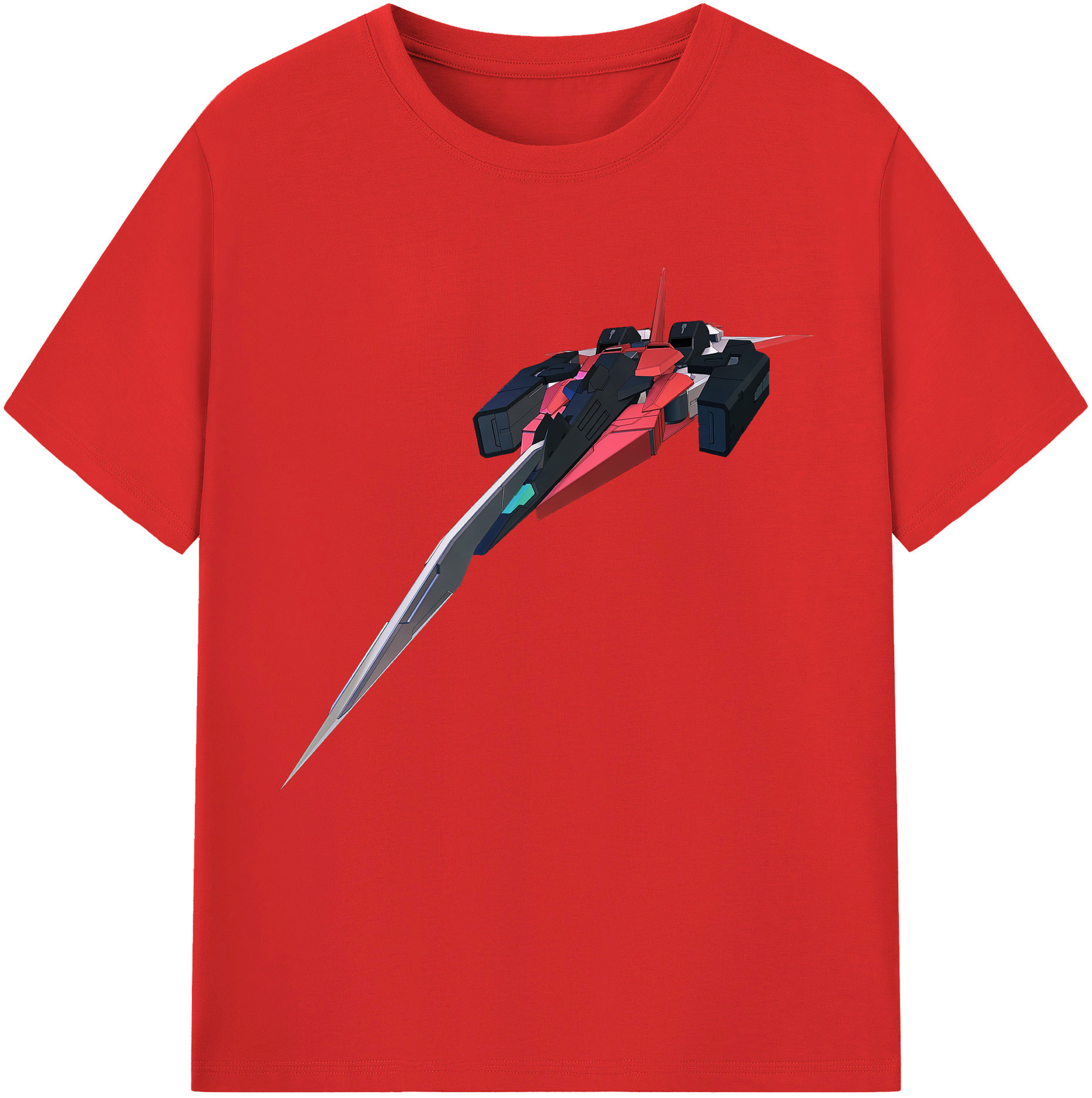 （画像用） 機動戦士ガンダム Mobile Suit Gundam レディースカジュアルプリントTシャツ（綿100％）