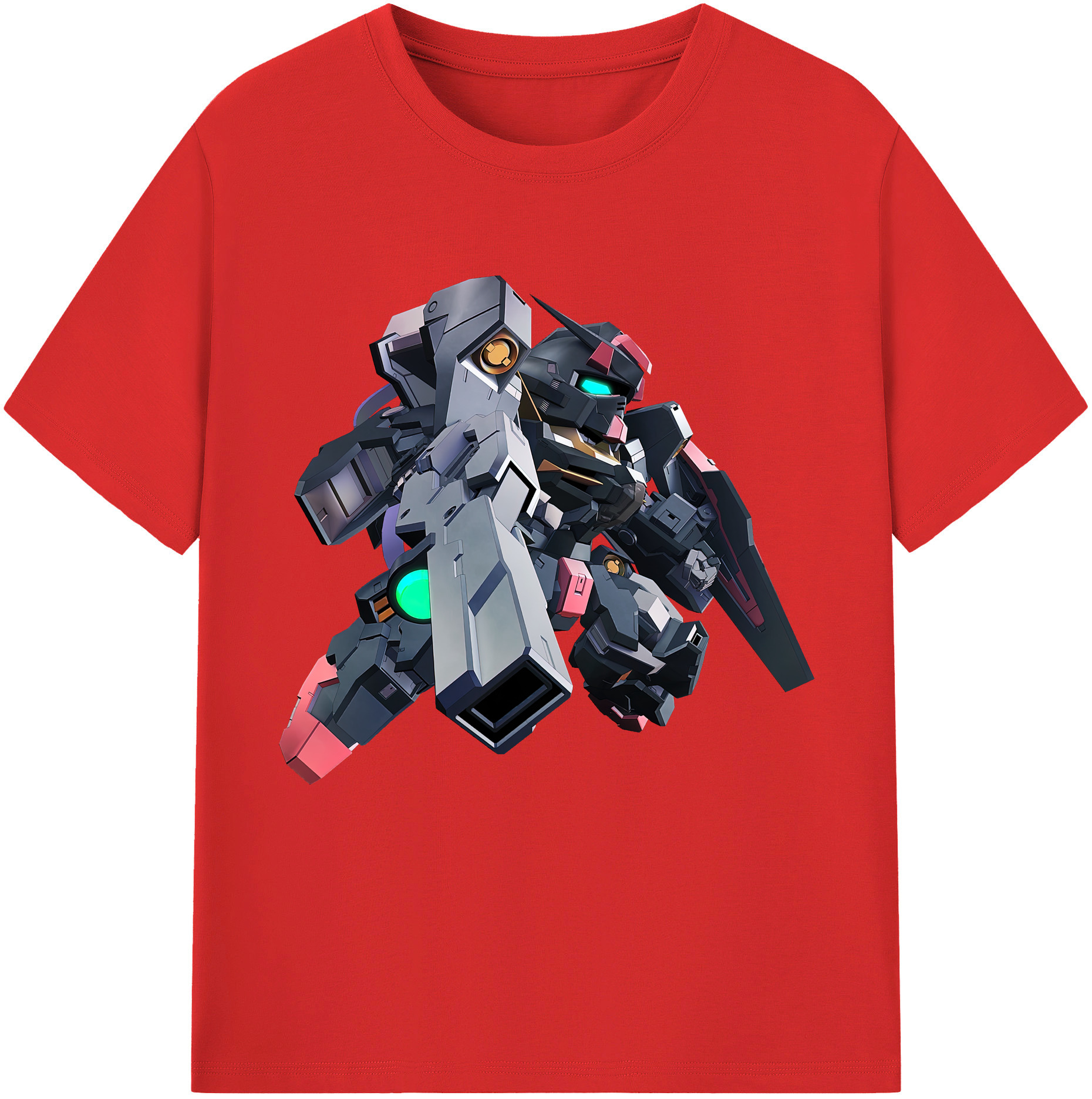 （画像用） 機動戦士ガンダム Mobile Suit Gundam レディースカジュアルプリントTシャツ（綿100％）