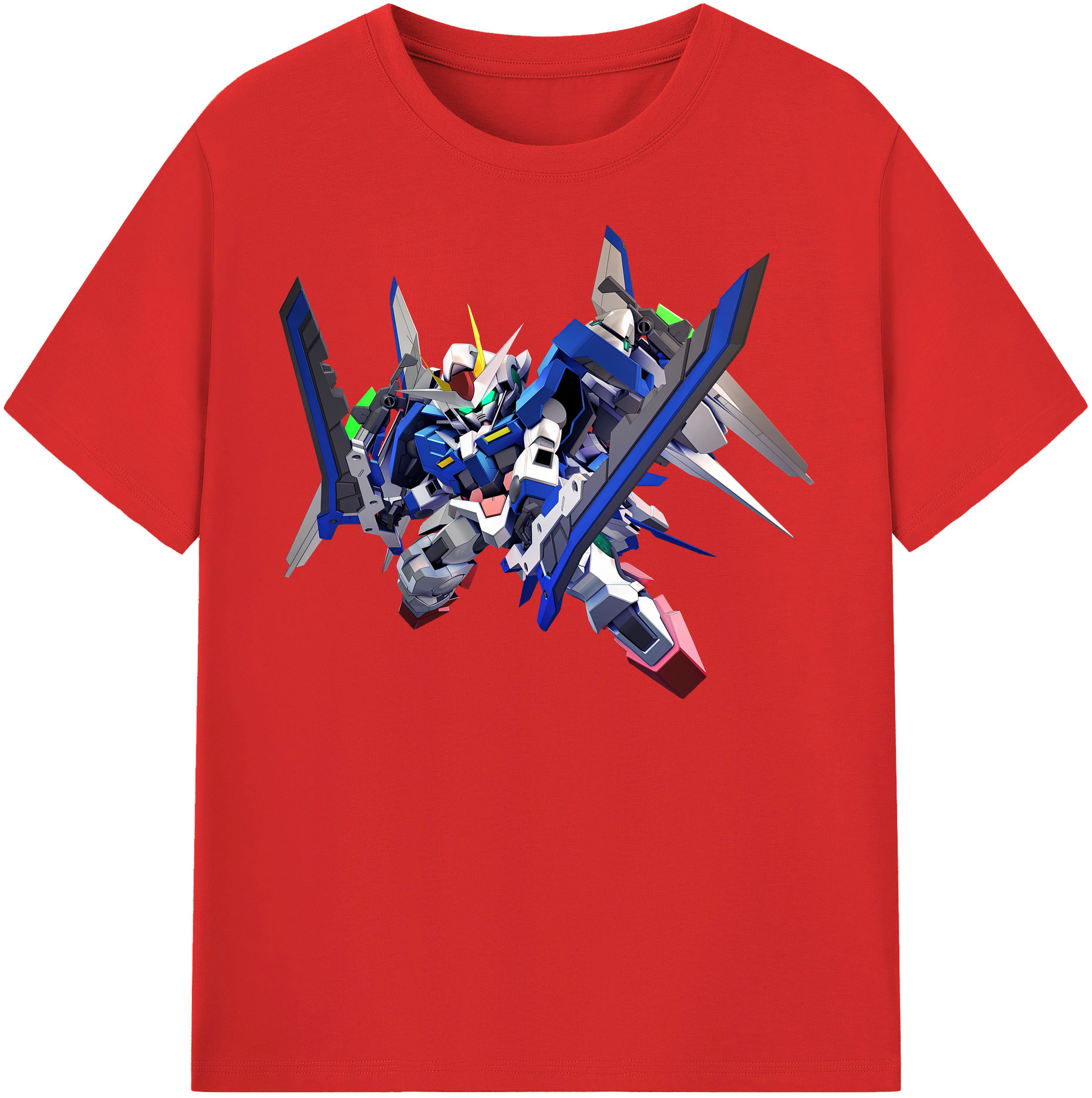 （画像用） 機動戦士ガンダム Mobile Suit Gundam レディースカジュアルプリントTシャツ（綿100％）