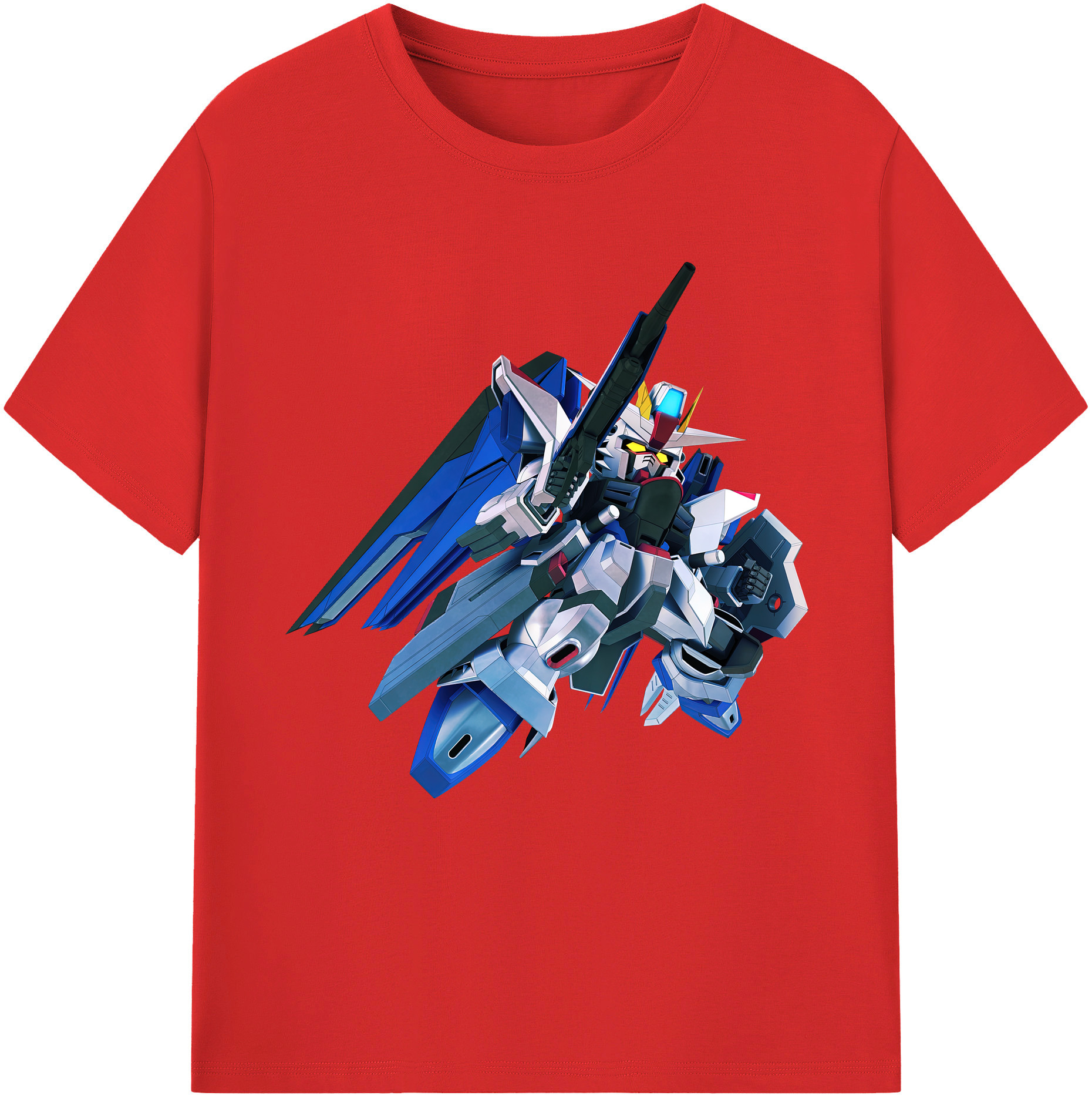 （画像用） 機動戦士ガンダム Mobile Suit Gundam レディースカジュアルプリントTシャツ（綿100％）