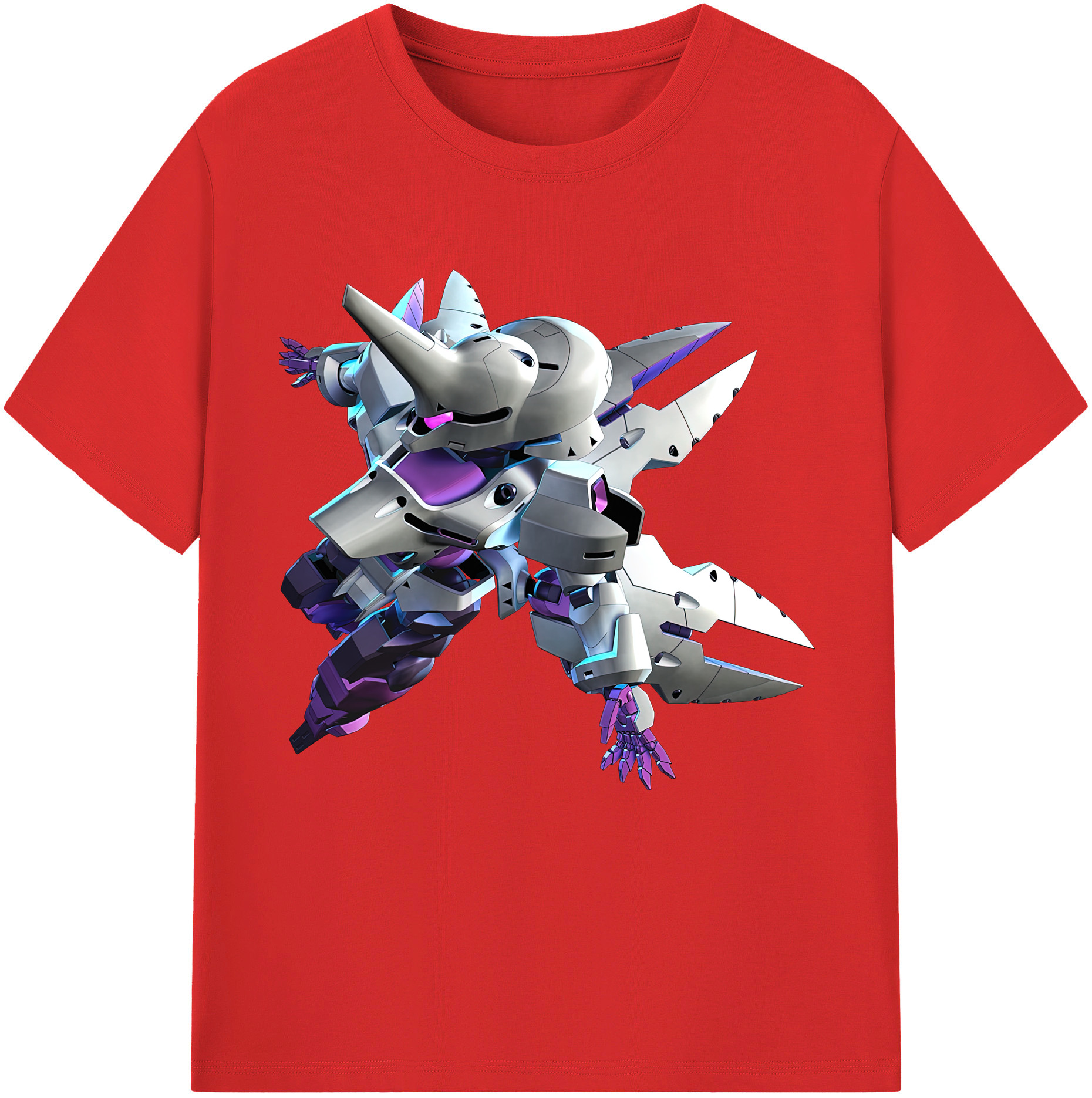 （画像用） 機動戦士ガンダム Mobile Suit Gundam レディースカジュアルプリントTシャツ（綿100％）