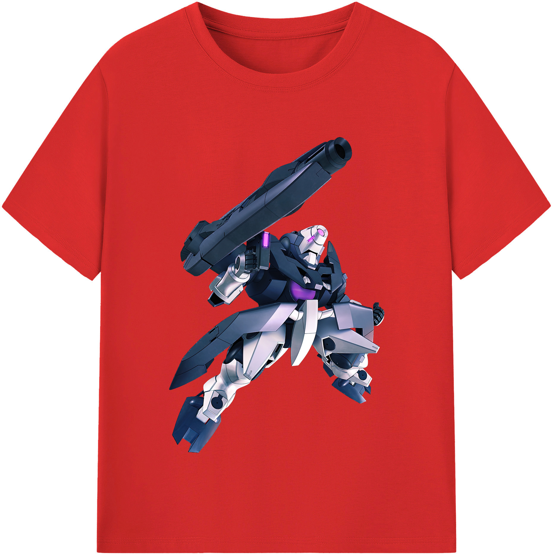 （画像用） 機動戦士ガンダム Mobile Suit Gundam レディースカジュアルプリントTシャツ（綿100％）