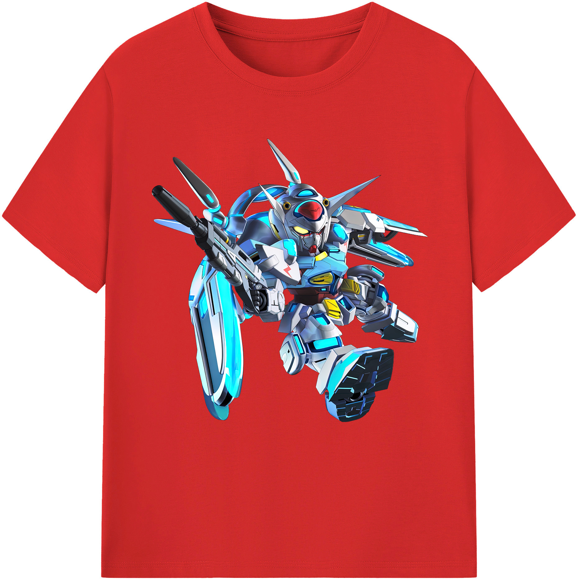 （画像用） 機動戦士ガンダム Mobile Suit Gundam レディースカジュアルプリントTシャツ（綿100％）