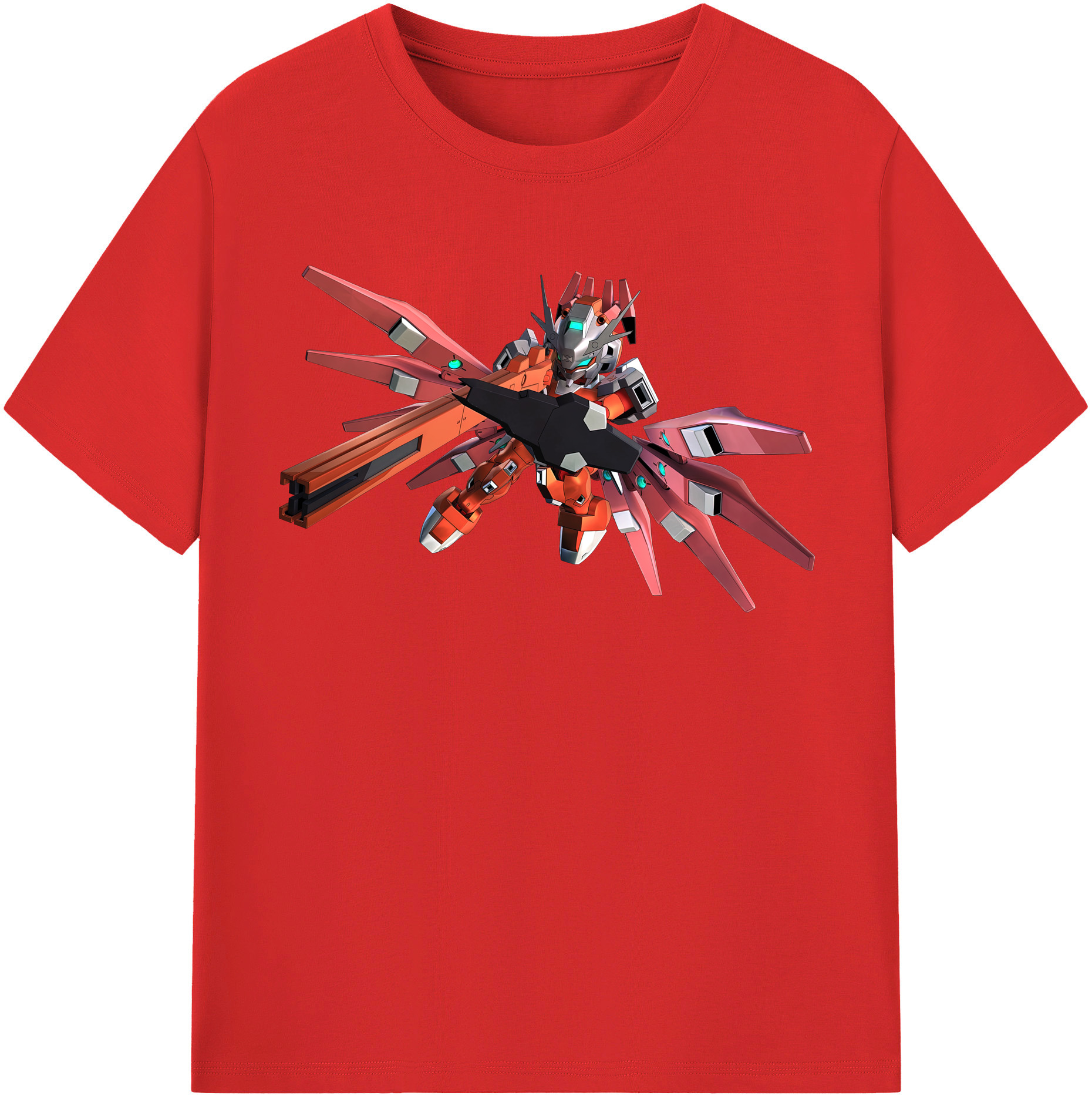 （画像用） 機動戦士ガンダム Mobile Suit Gundam レディースカジュアルプリントTシャツ（綿100％）
