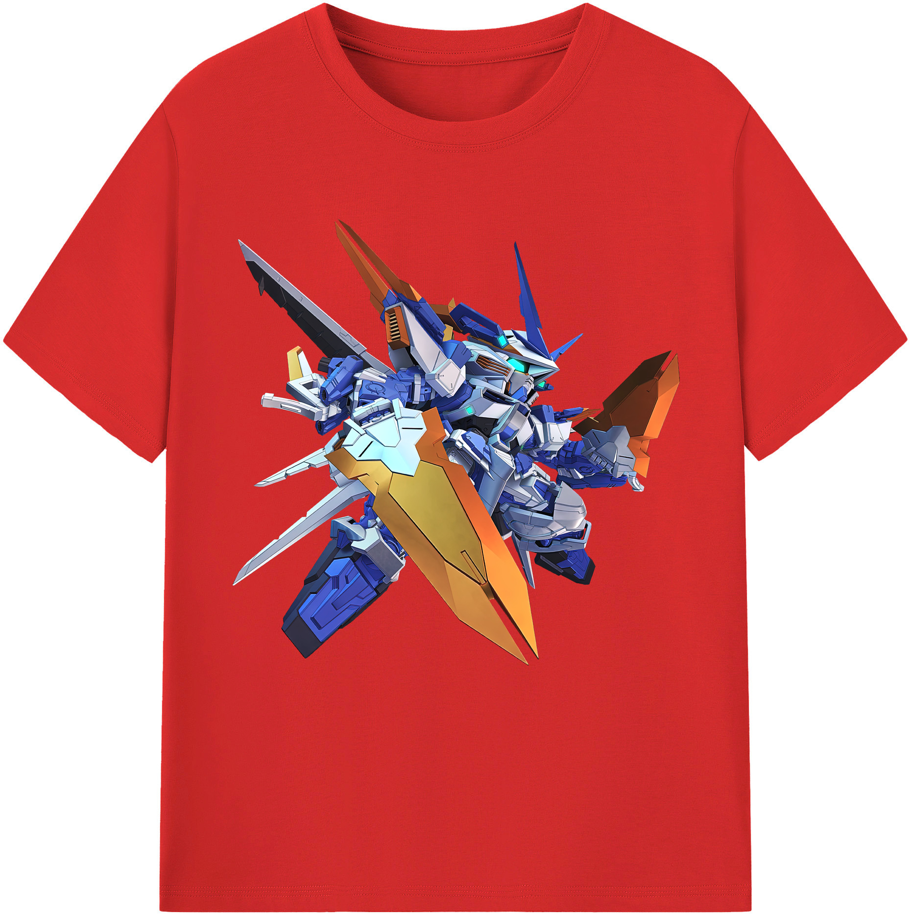 （画像用） 機動戦士ガンダム Mobile Suit Gundam レディースカジュアルプリントTシャツ（綿100％）