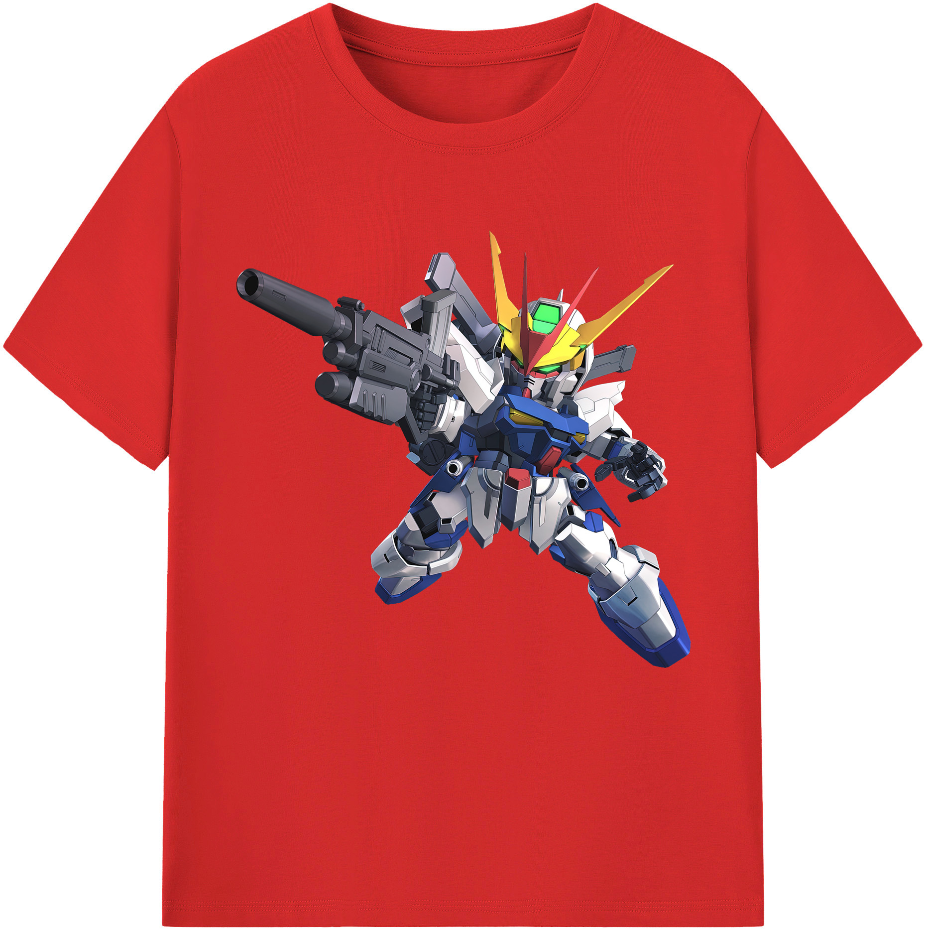 （画像用） 機動戦士ガンダム Mobile Suit Gundam レディースカジュアルプリントTシャツ（綿100％）