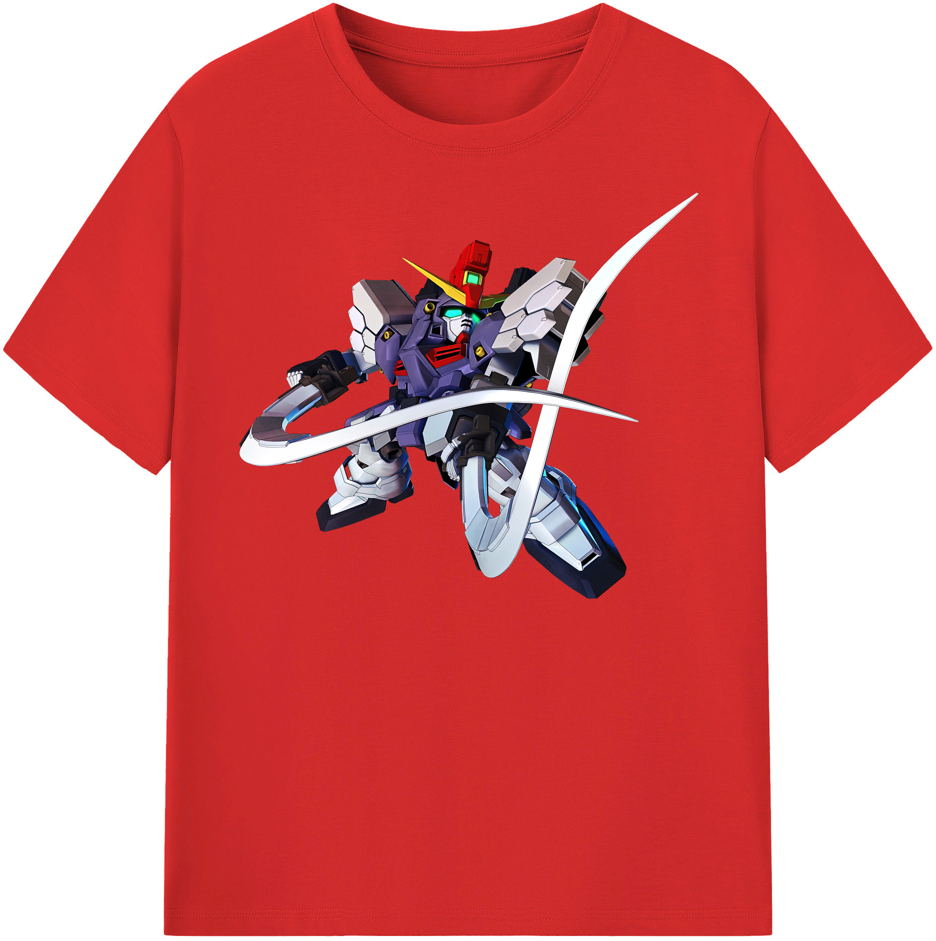 （画像用） 機動戦士ガンダム Mobile Suit Gundam レディースカジュアルプリントTシャツ（綿100％）