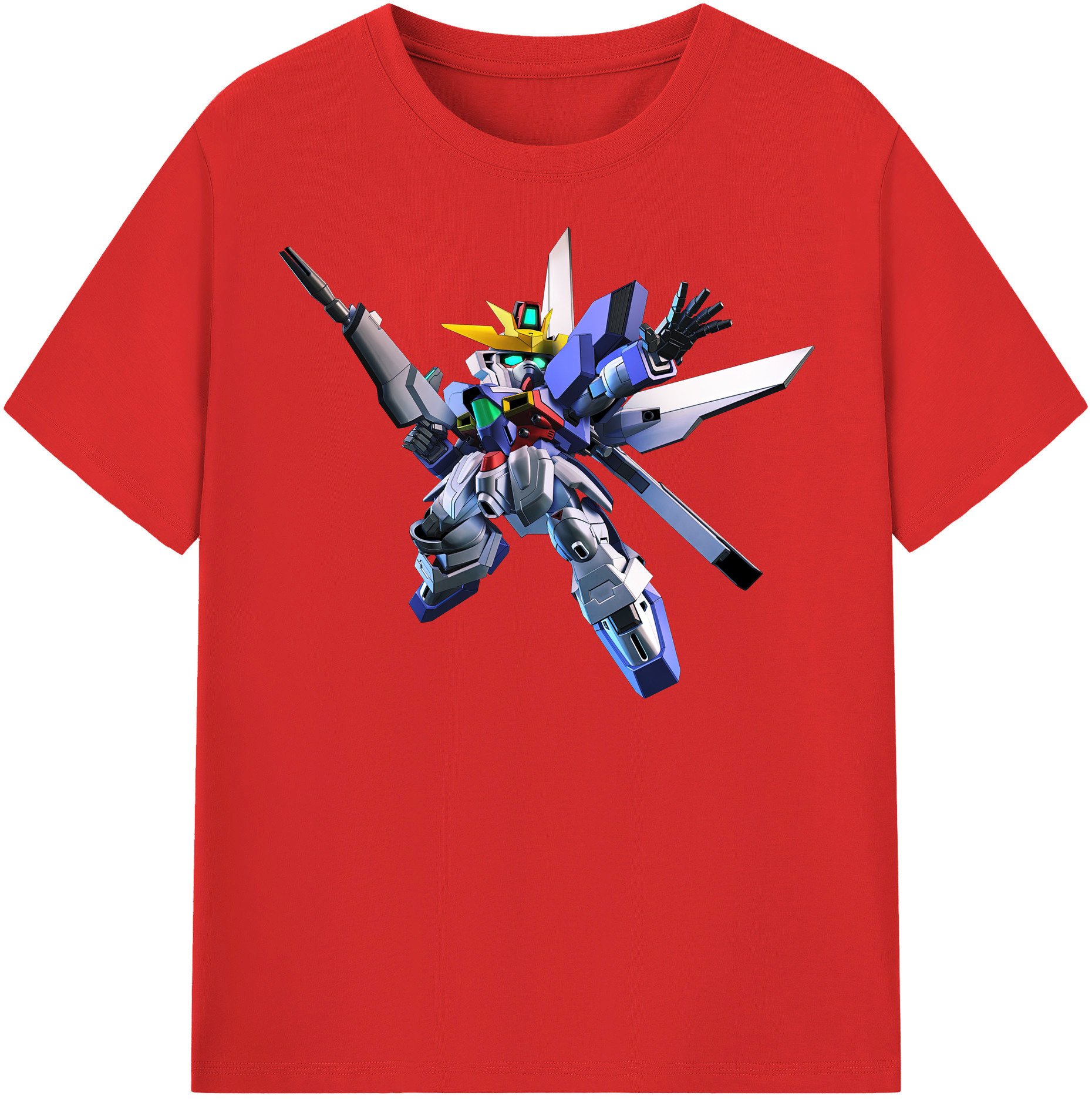 （画像用） 機動戦士ガンダム Mobile Suit Gundam レディースカジュアルプリントTシャツ（綿100％）