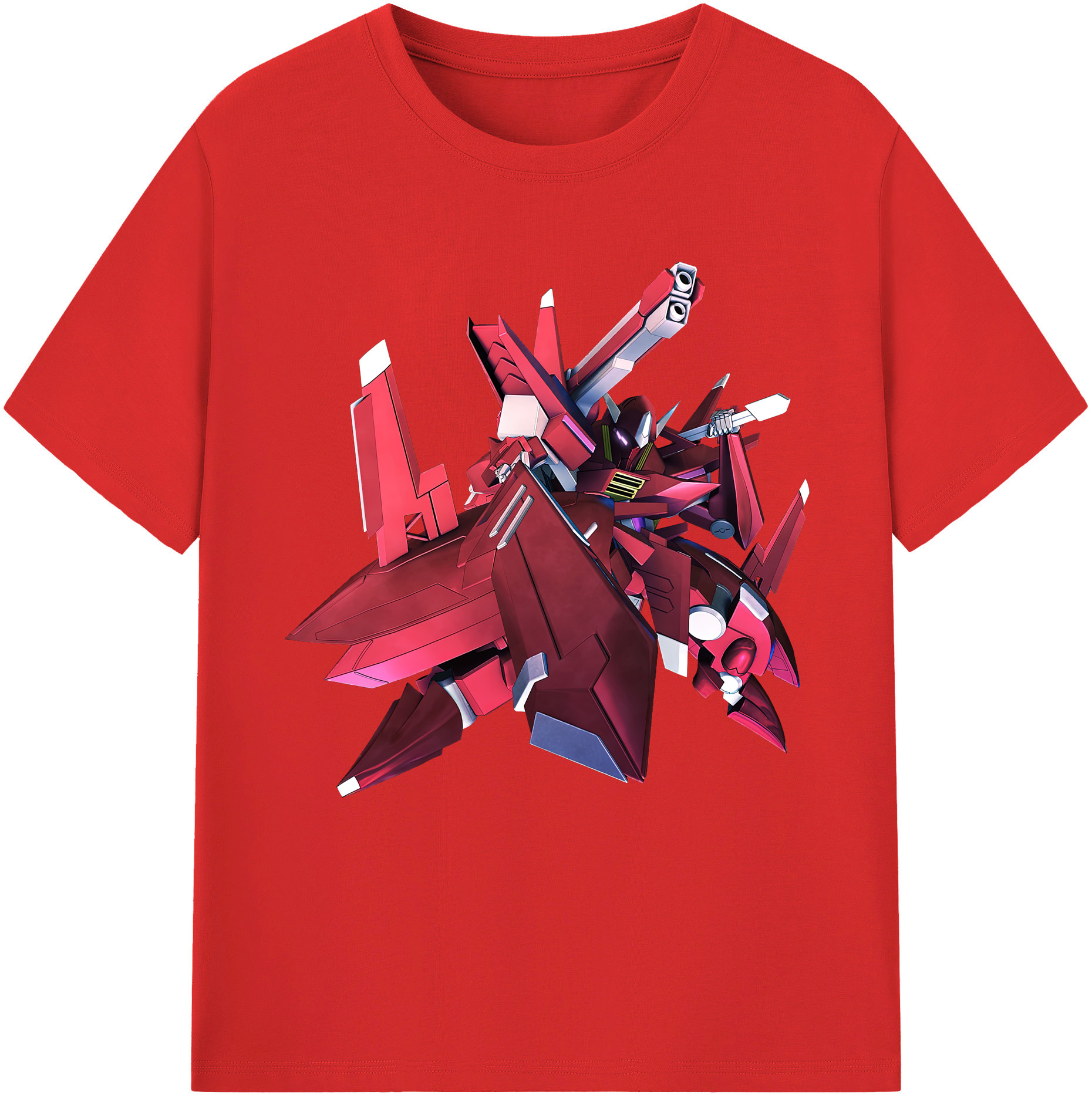 （画像用） 機動戦士ガンダム Mobile Suit Gundam レディースカジュアルプリントTシャツ（綿100％）
