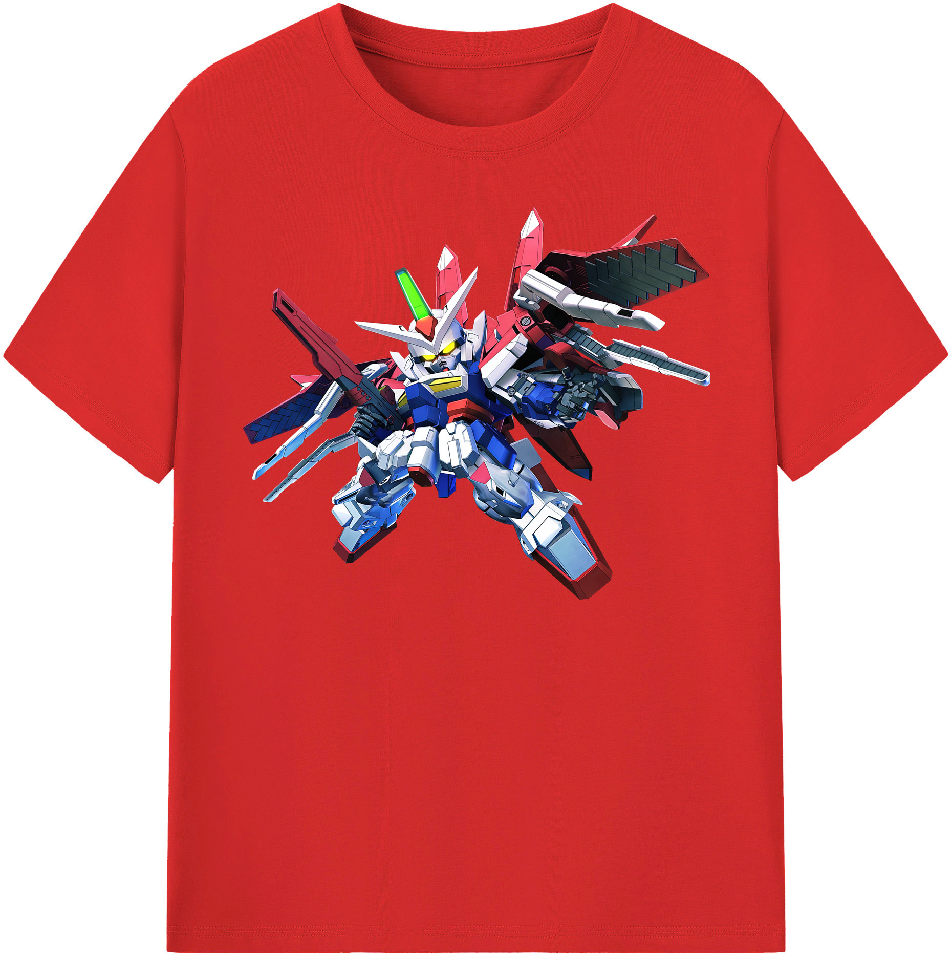 （画像用） 機動戦士ガンダム Mobile Suit Gundam レディースカジュアルプリントTシャツ（綿100％）