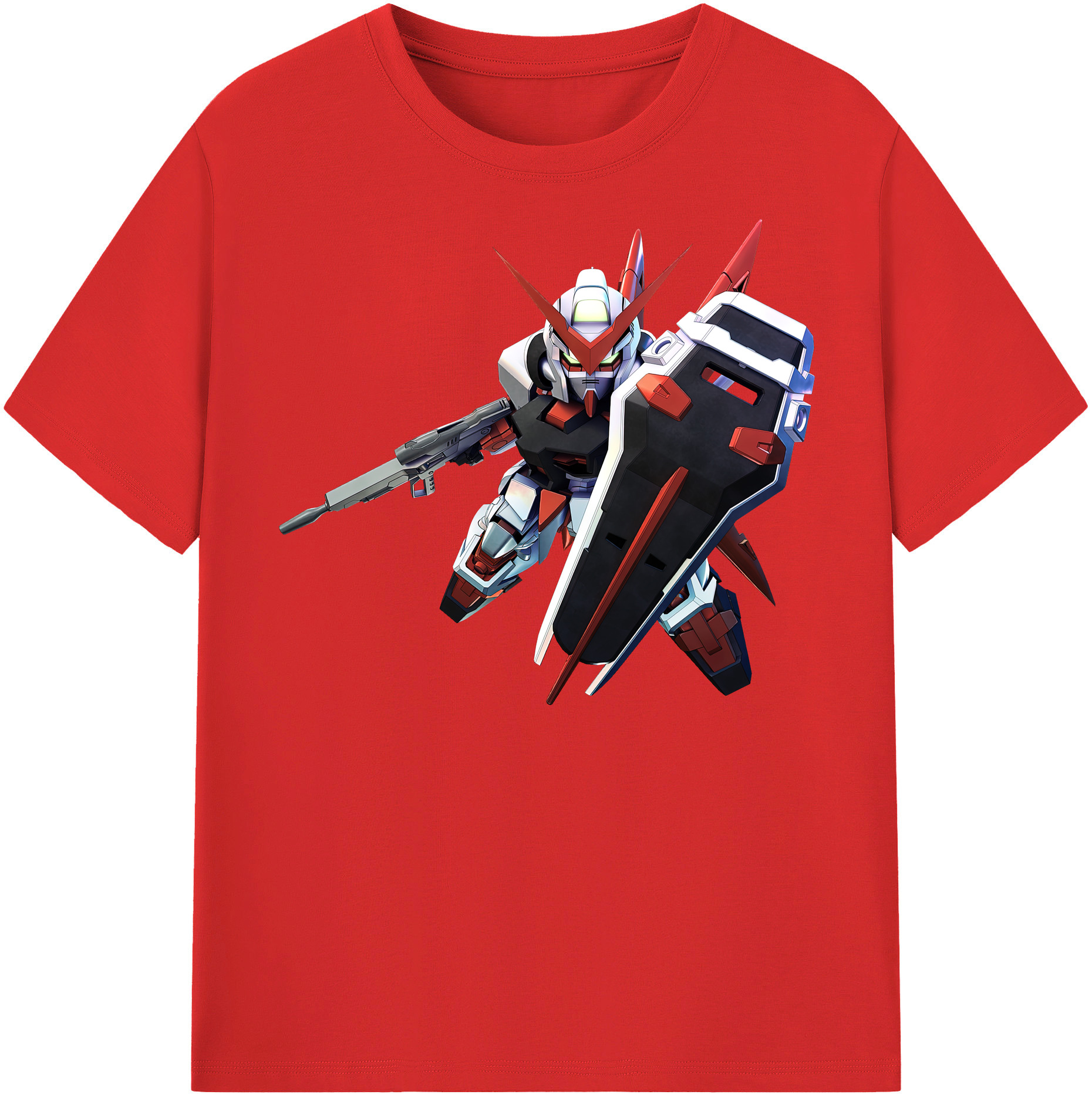 （画像用） 機動戦士ガンダム Mobile Suit Gundam レディースカジュアルプリントTシャツ（綿100％）