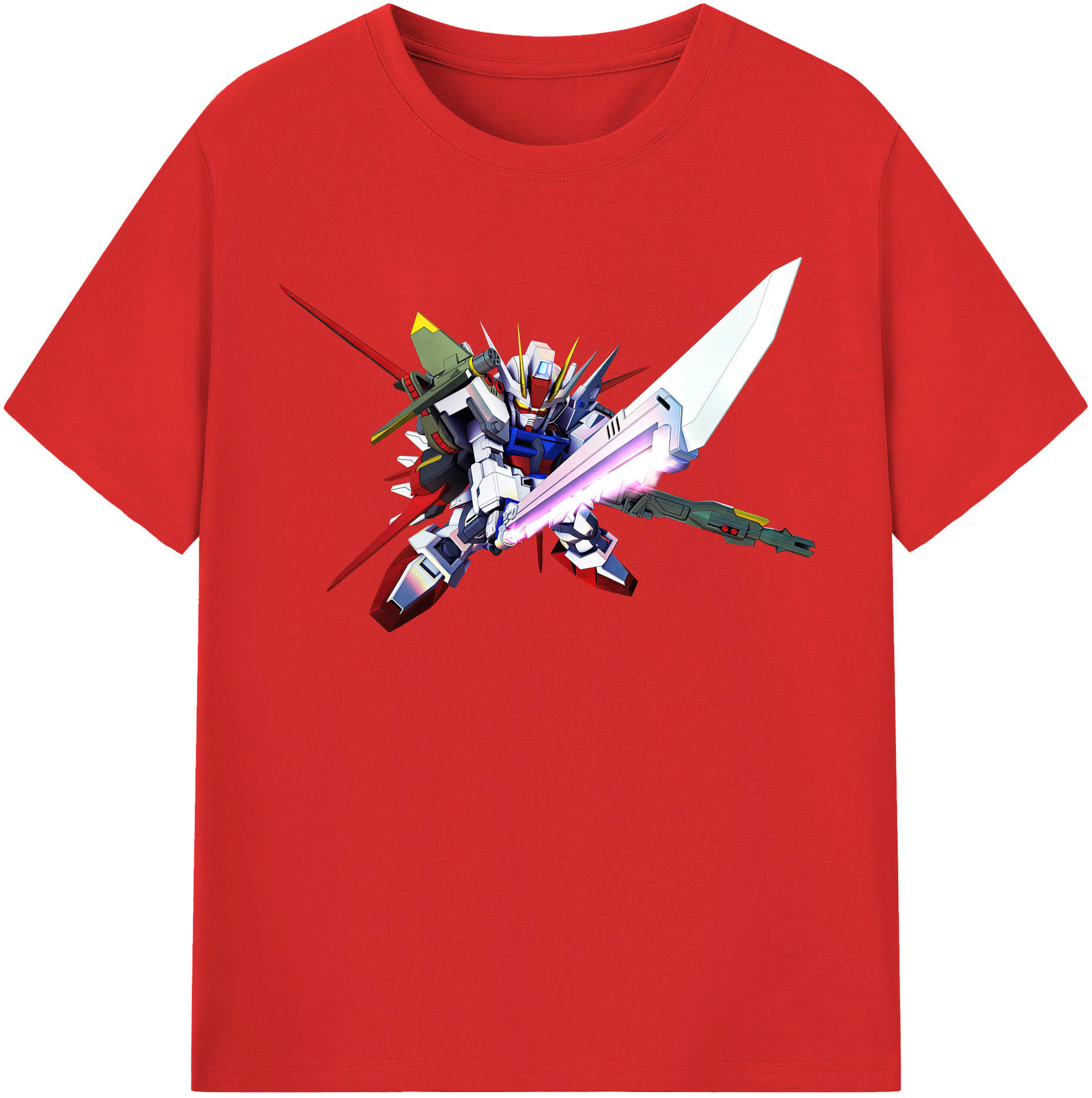 （画像用） 機動戦士ガンダム Mobile Suit Gundam レディースカジュアルプリントTシャツ（綿100％）
