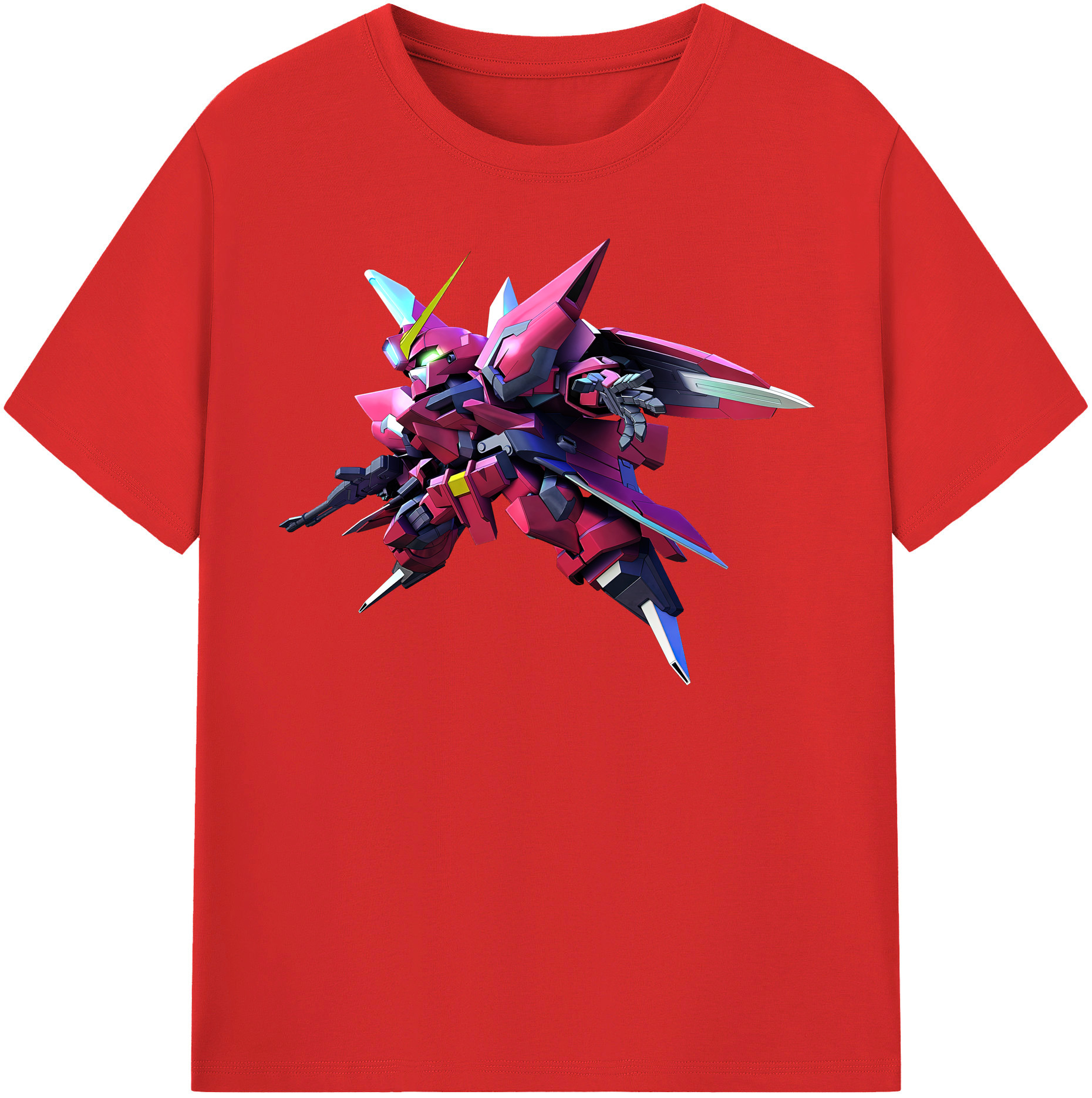 （画像用） 機動戦士ガンダム Mobile Suit Gundam レディースカジュアルプリントTシャツ（綿100％）