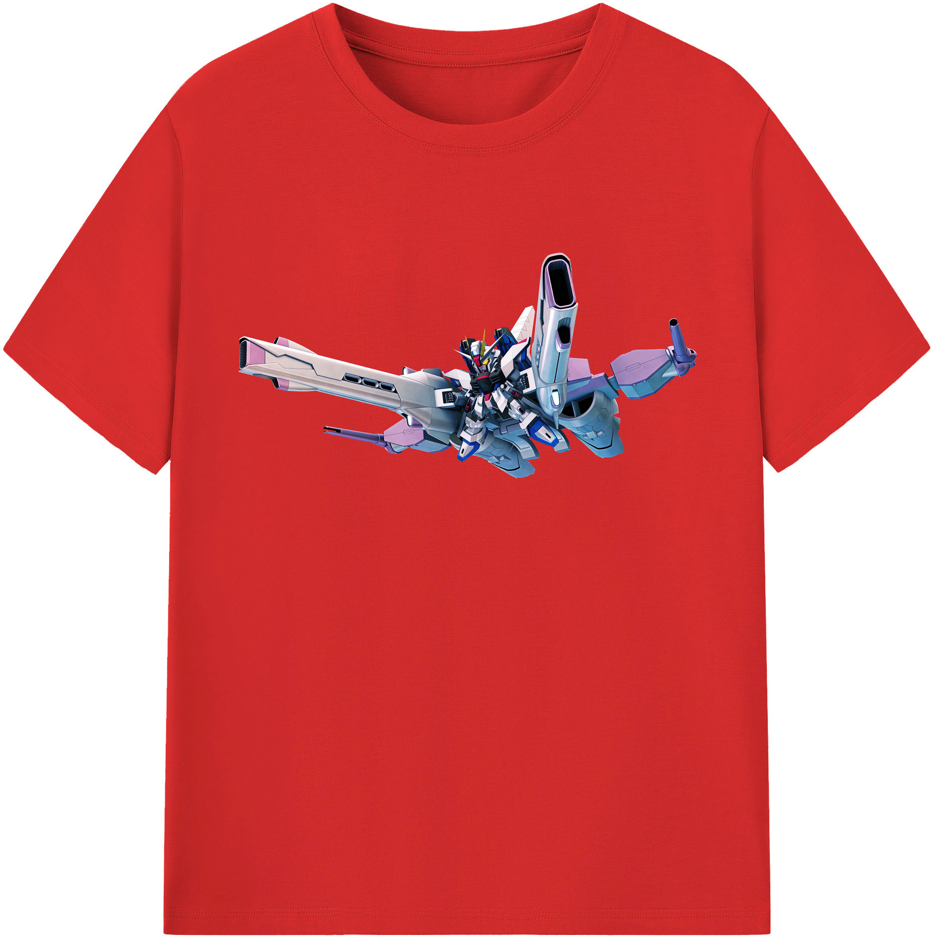 （画像用） 機動戦士ガンダム Mobile Suit Gundam レディースカジュアルプリントTシャツ（綿100％）